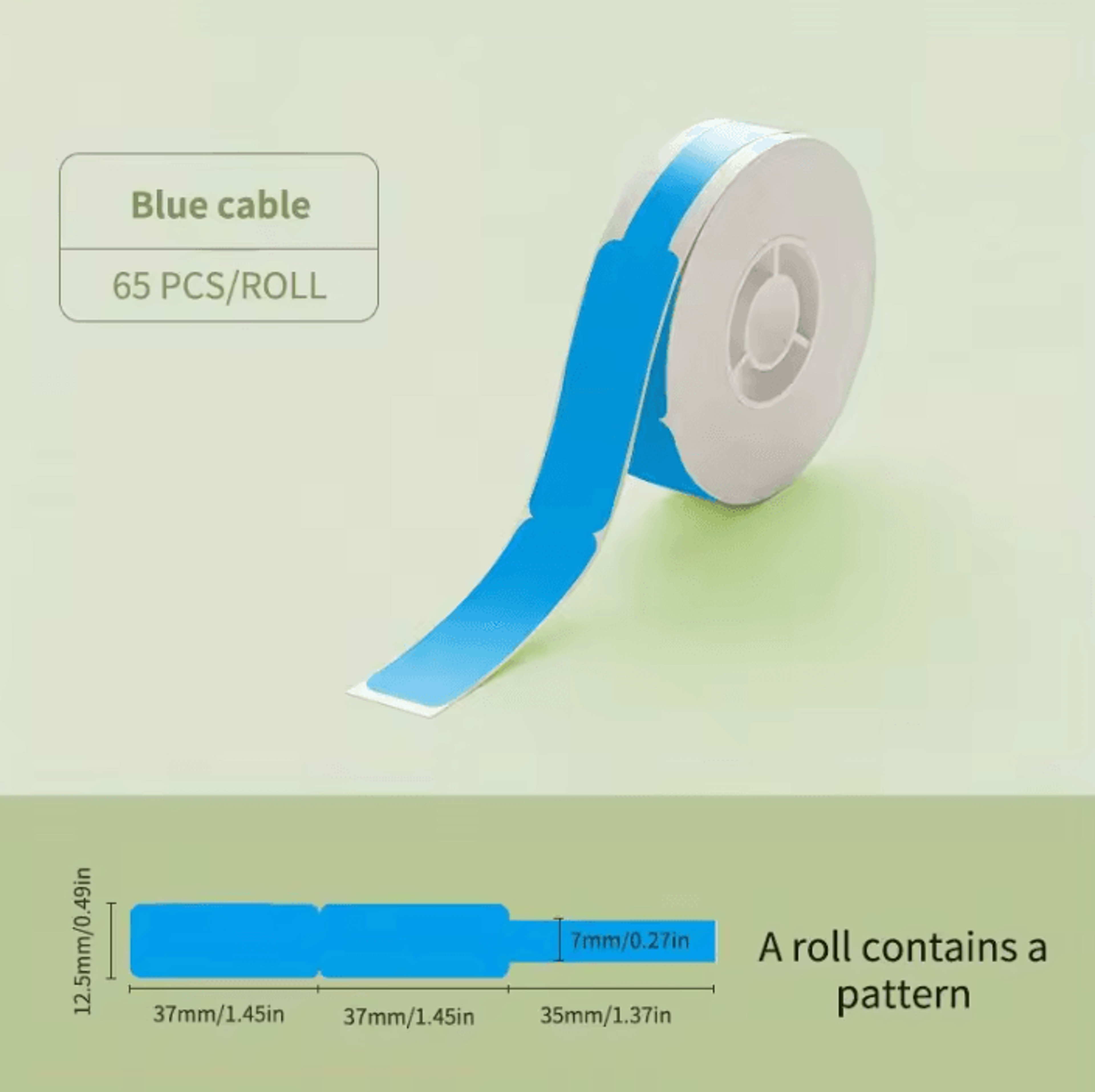 NIIMBOT D11 D101 D110 Waterproof Thermal Sticker Label Roll For Cable Organization And Custom Print 23