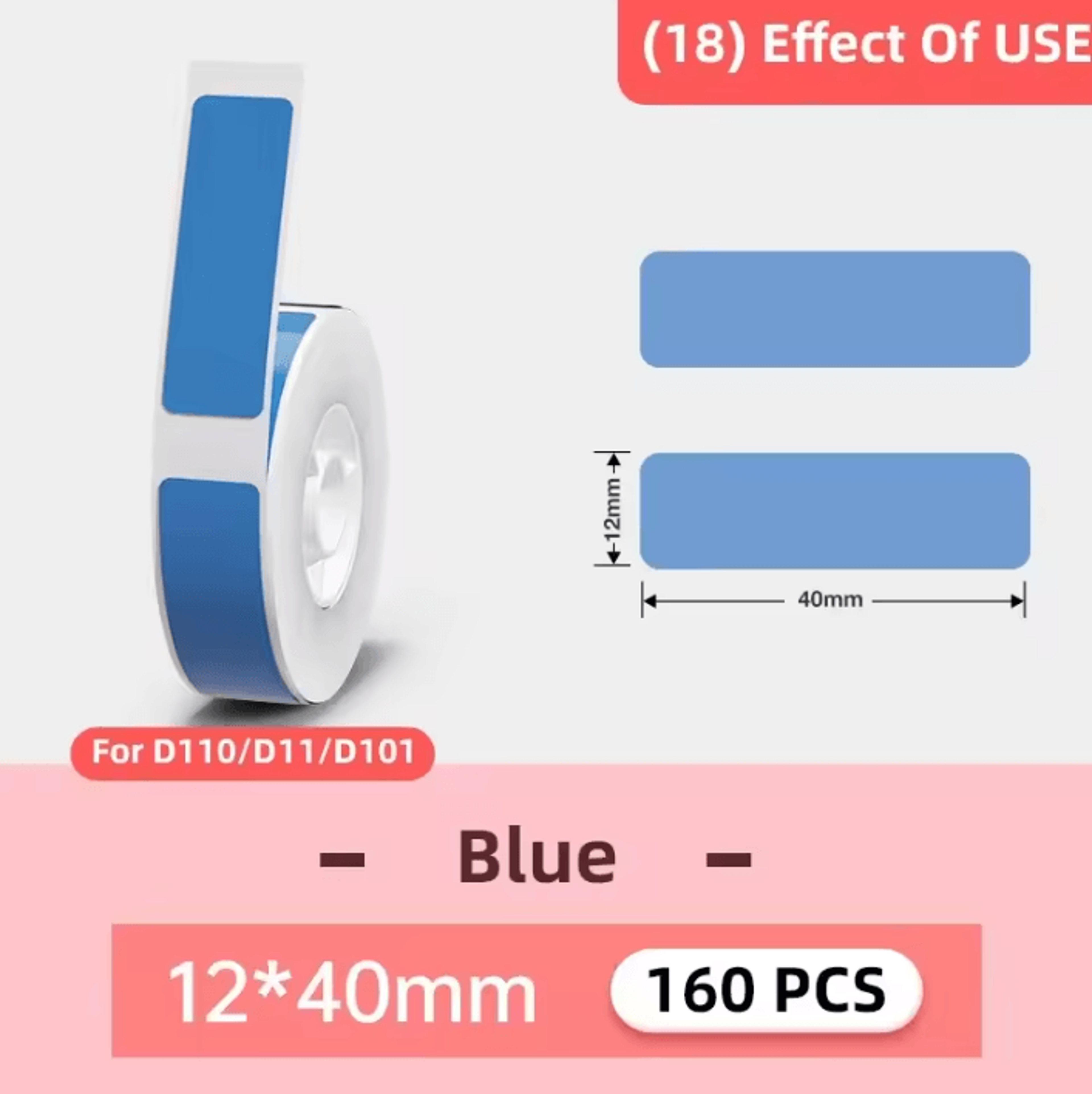 NIIMBOT D11 D101 D110 Waterproof Thermal Sticker Label Roll For Cable Organization And Custom Print 14
