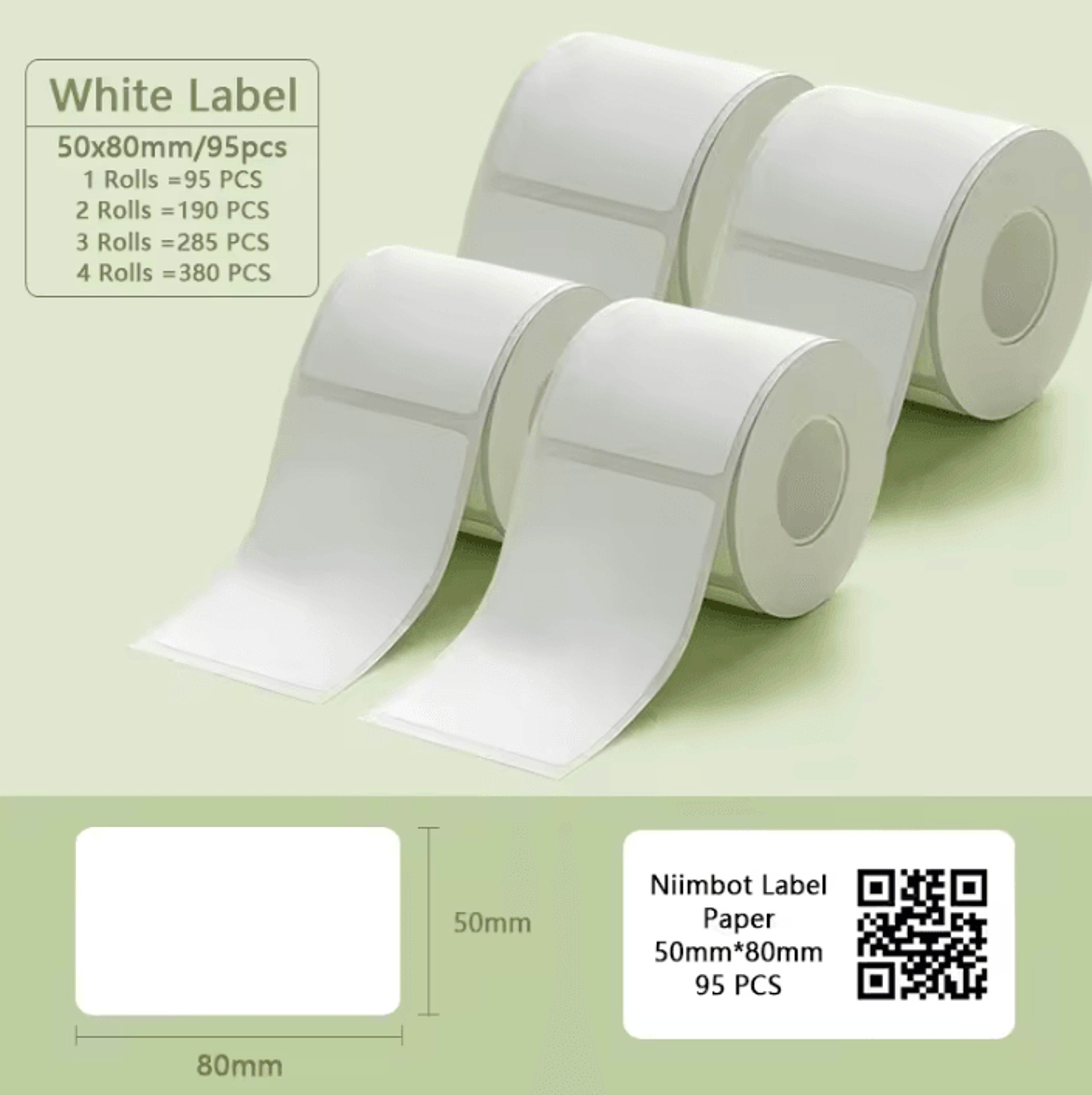NIIMBOT B1 B21 Waterproof White Thermal Sticker Labels SelfAdhesive Printer Paper Refills 2 To 5 Ro 15