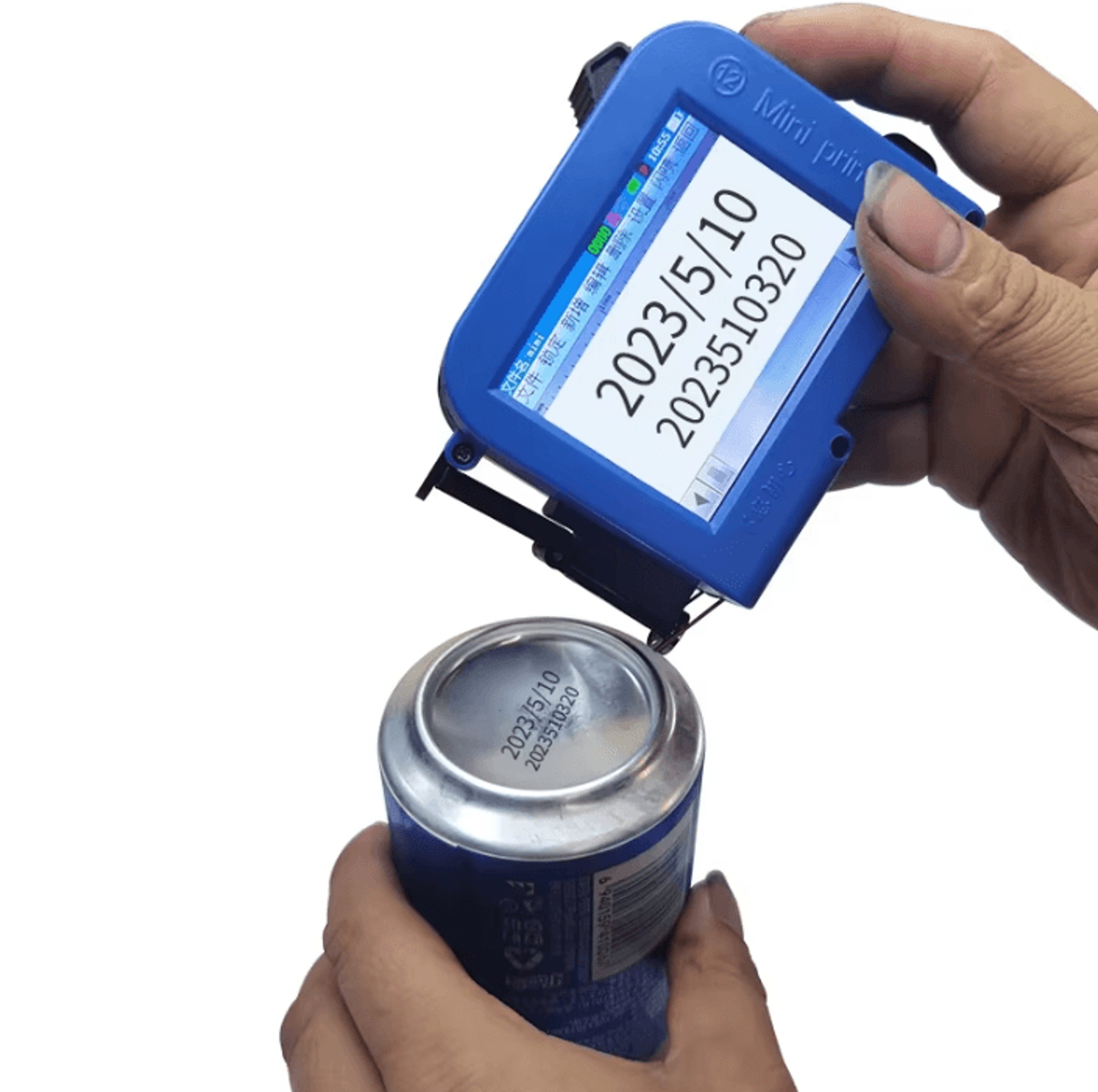 mini handheld inkjet printer portable expiry date and barcode coding machine for product packaging