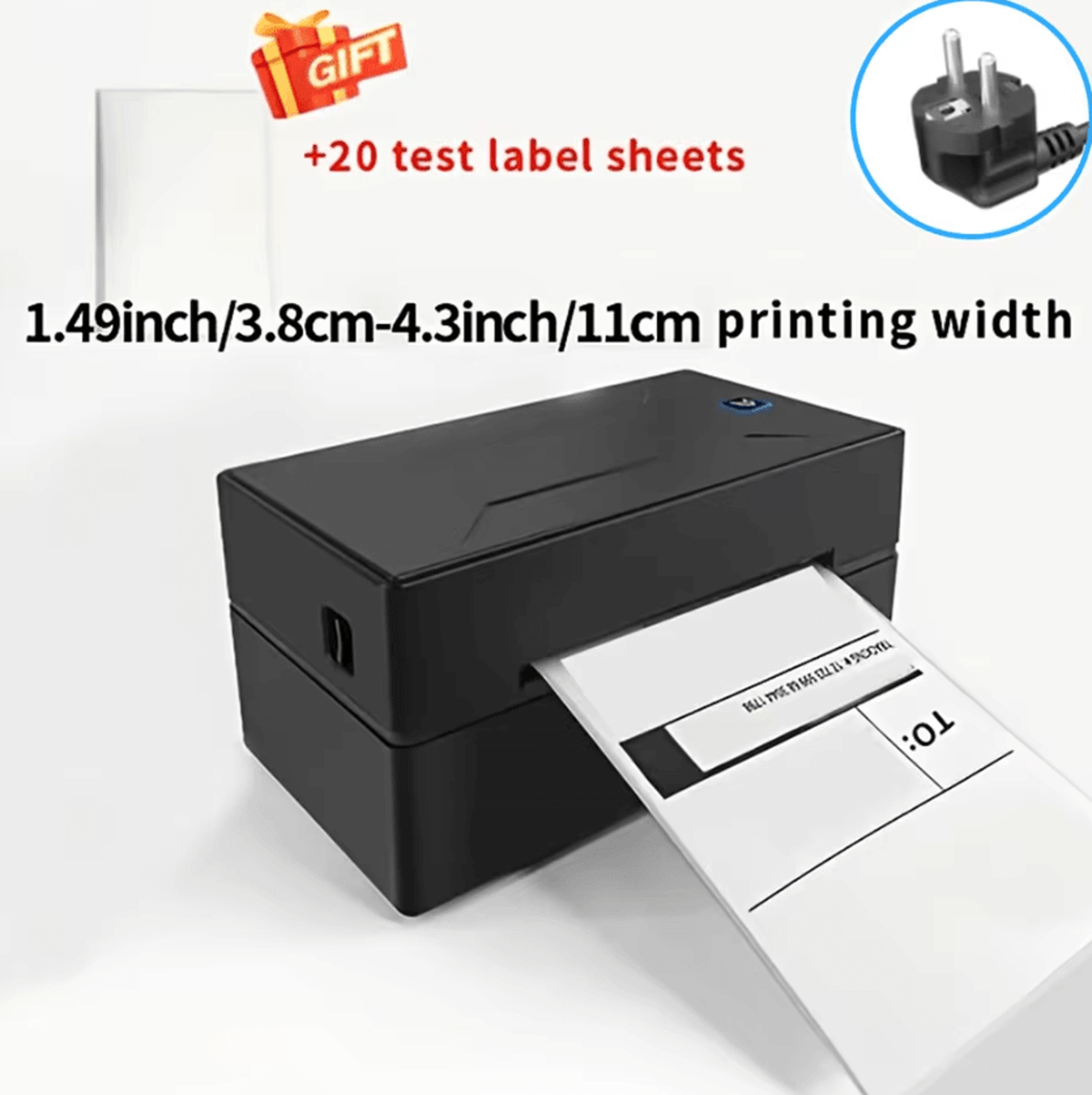 Marklife Black Bluetooth Thermal Printer Wireless Inkless HD Printer For School Office And Small Bu 5