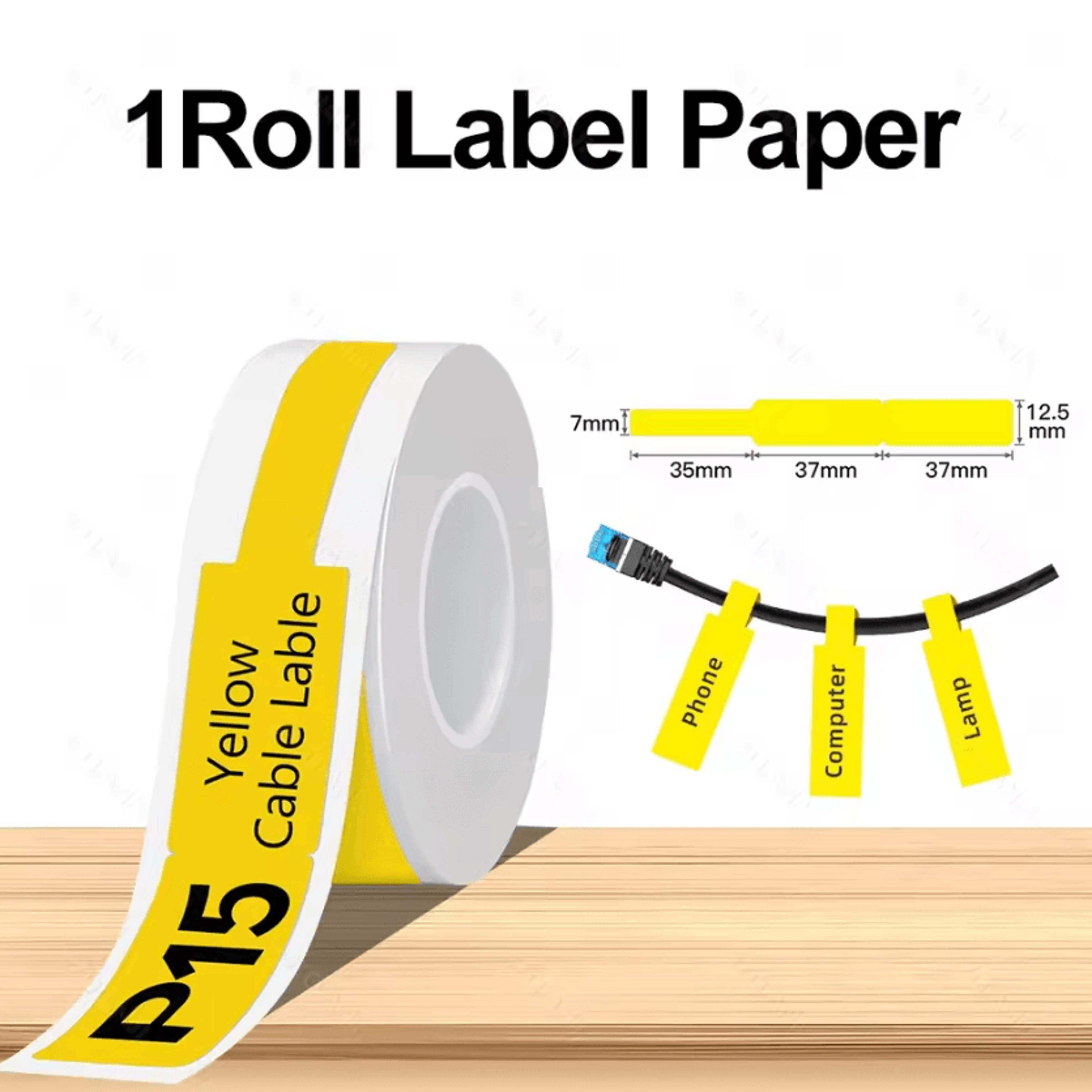Marklife P12 Mini Thermal Label Printer Portable Pocket Sticker Maker With Adhesive Label Paper Opt 13