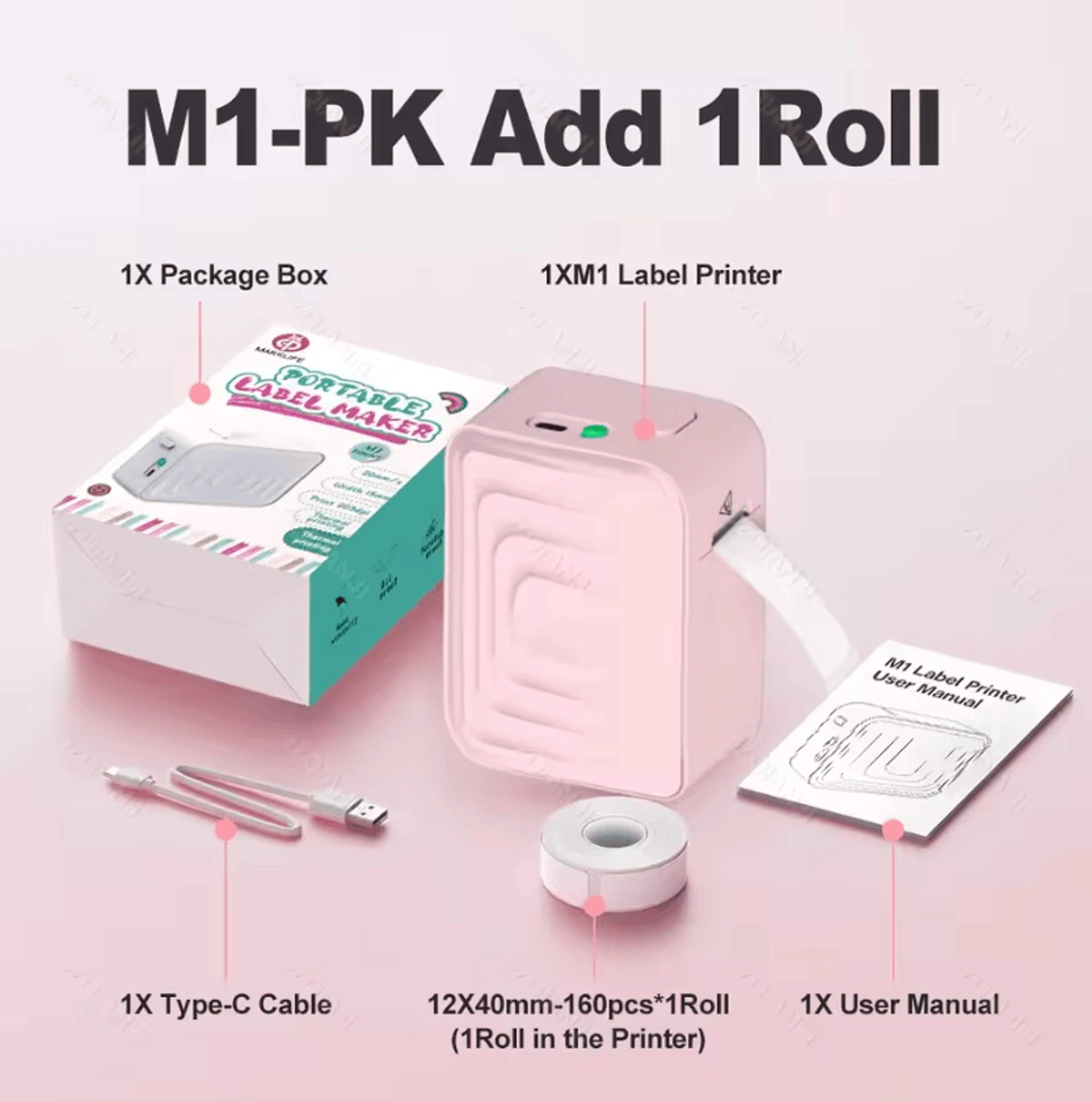 Marklife M1 Bluetooth Thermal Label Printer Compact Inkless Sticker Maker For Home Office And DIY O 10