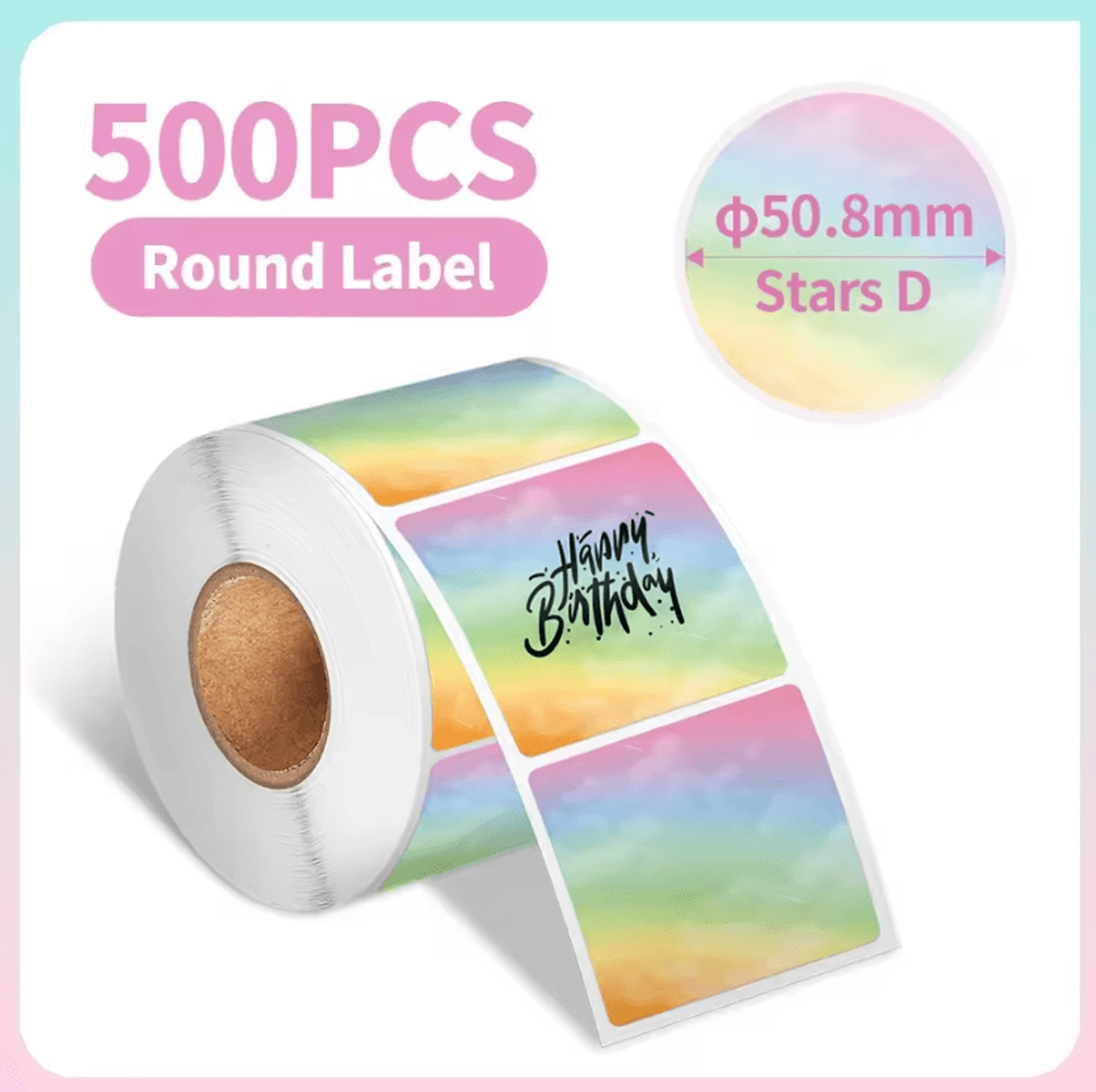 Phomemo 241 Round Thermal Sticker Labels 5001000 Pcs Waterproof Adhesive Paper For Gifts School And 8