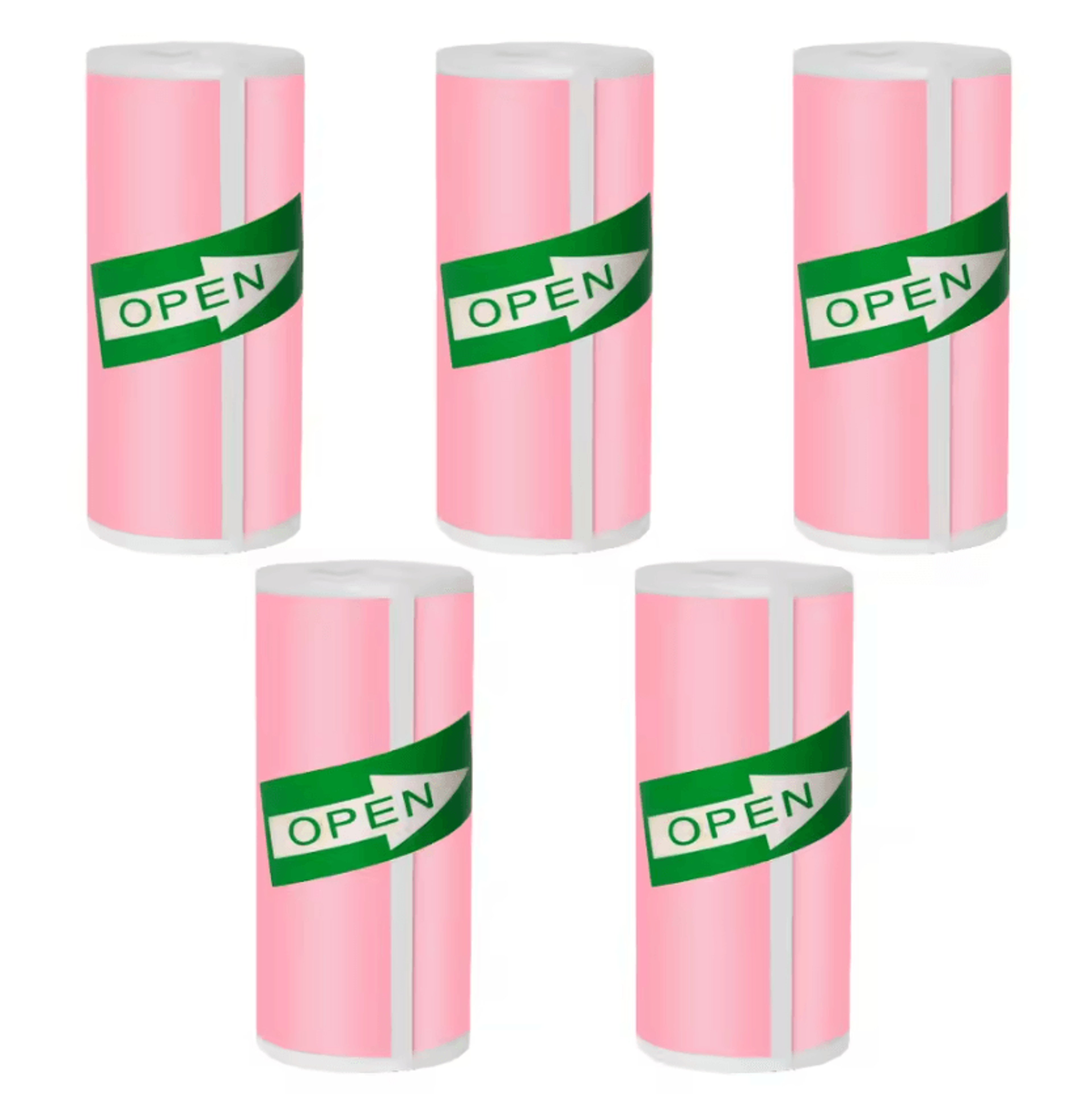 57x25mm Mini Thermal Sticker Paper SelfAdhesive Color Paper Roll For Pocket Photo Printers And DIY  8