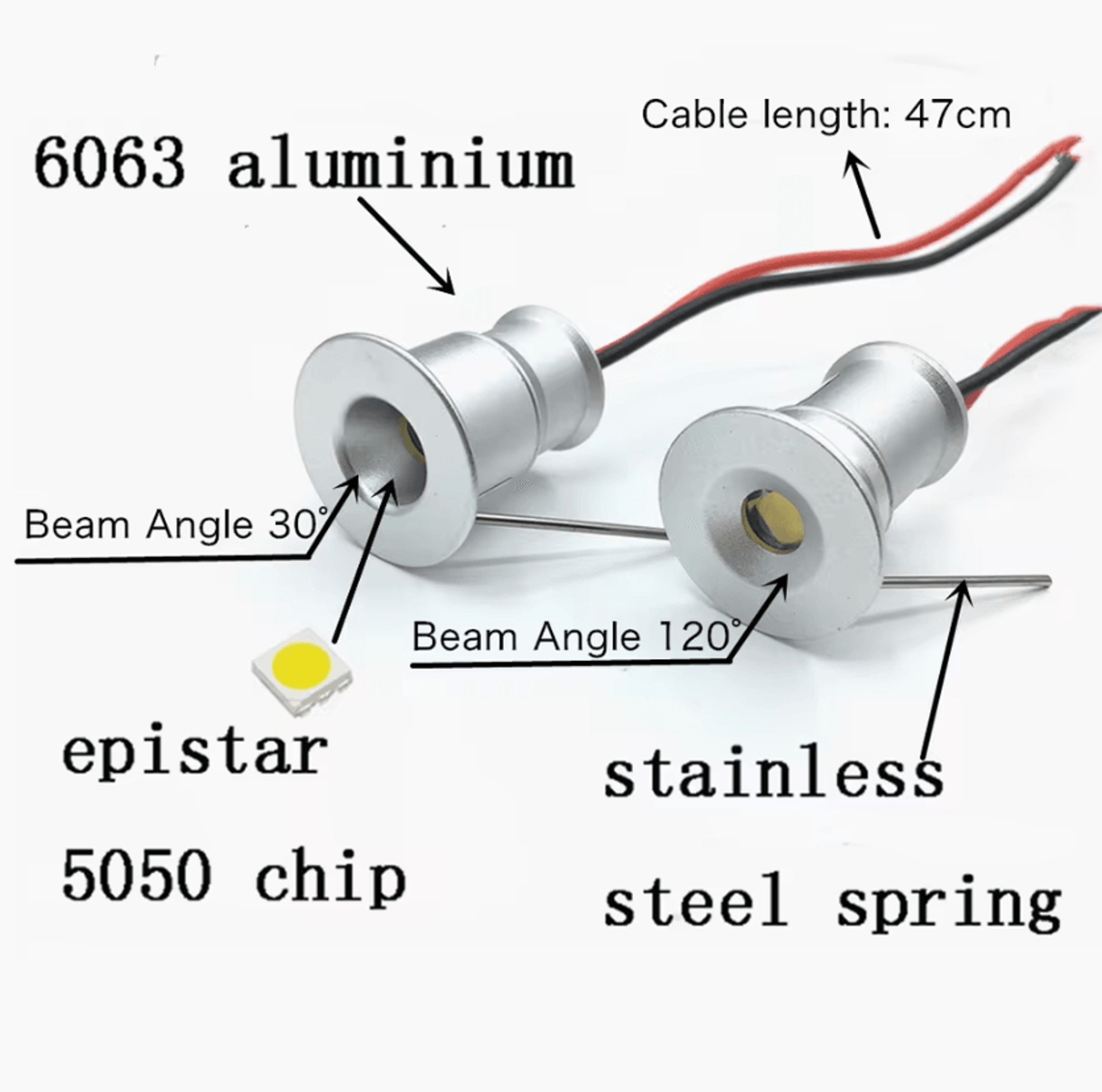 1W Mini LED Staircase Spotlight 12V Dimmable IP65 Recessed Downlight For Ceiling Showcase And Accen 2