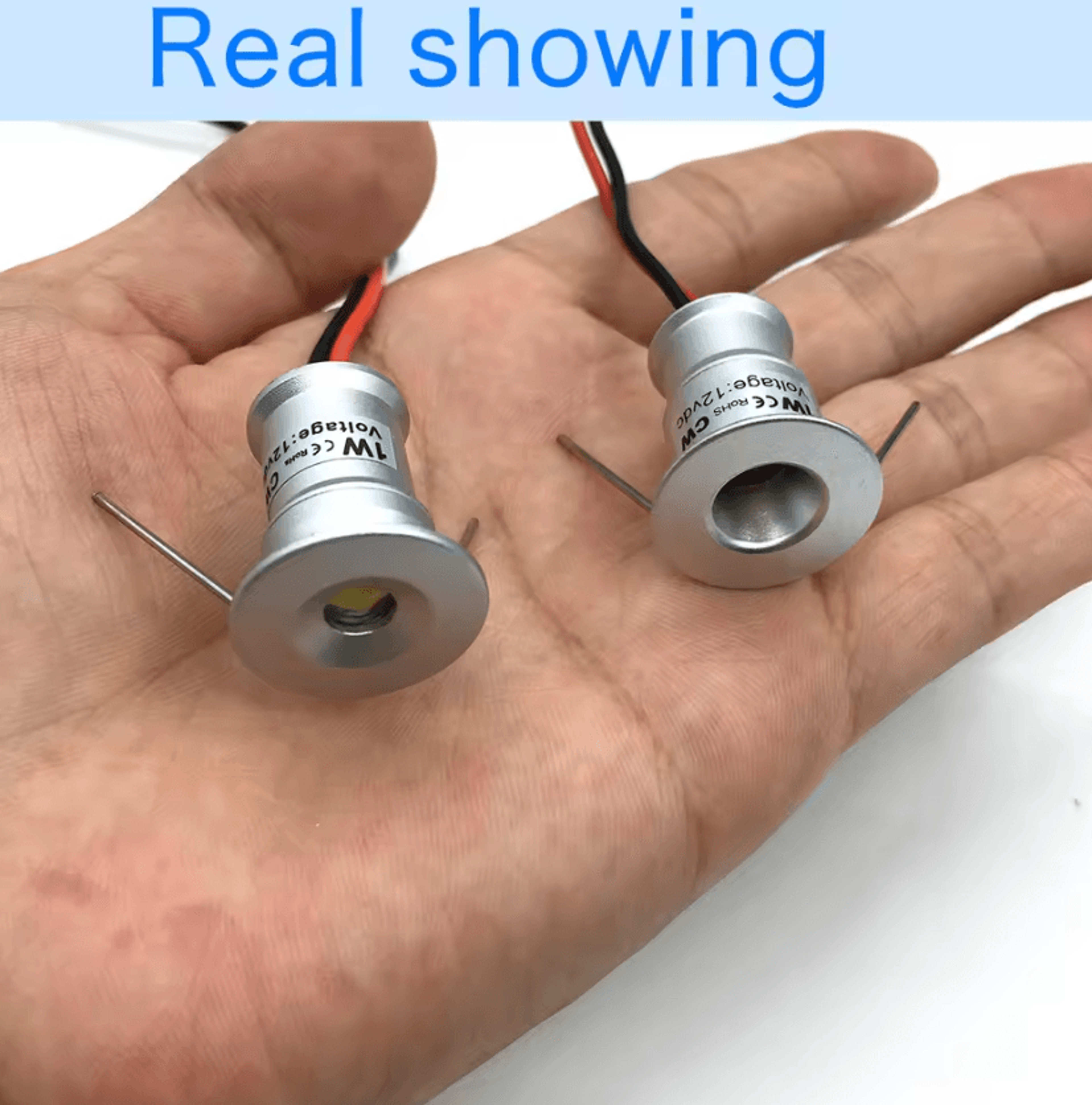 1W Mini LED Recessed Downlight 3V 12V Dimmable Spotlight For Ceiling Cabinet Showcase And Ambient L 1