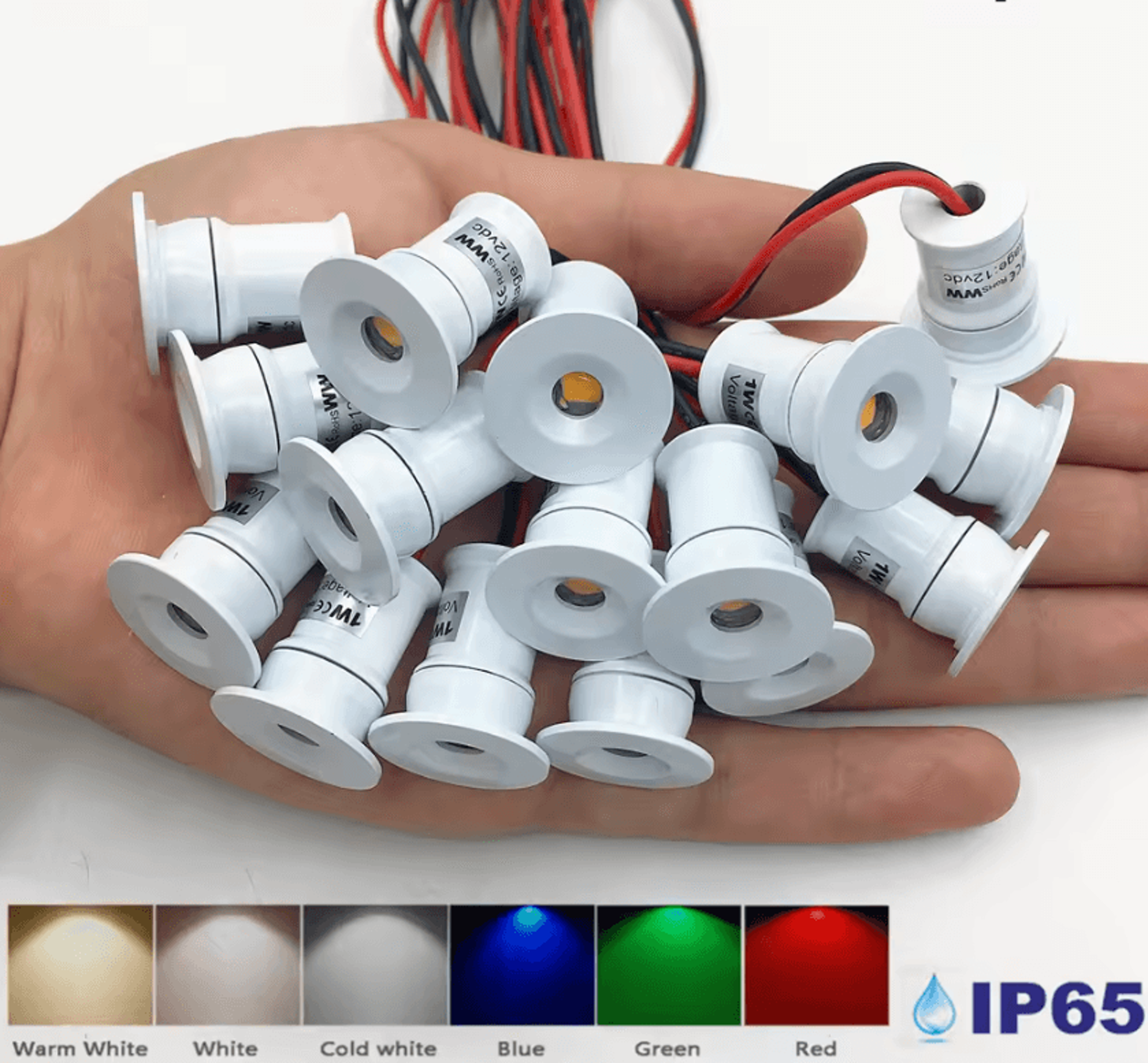 20pcs 1w mini led recessed spotlights dimmable 3v 12v 24v downlights for kitchen cabinets stairs and ceilings