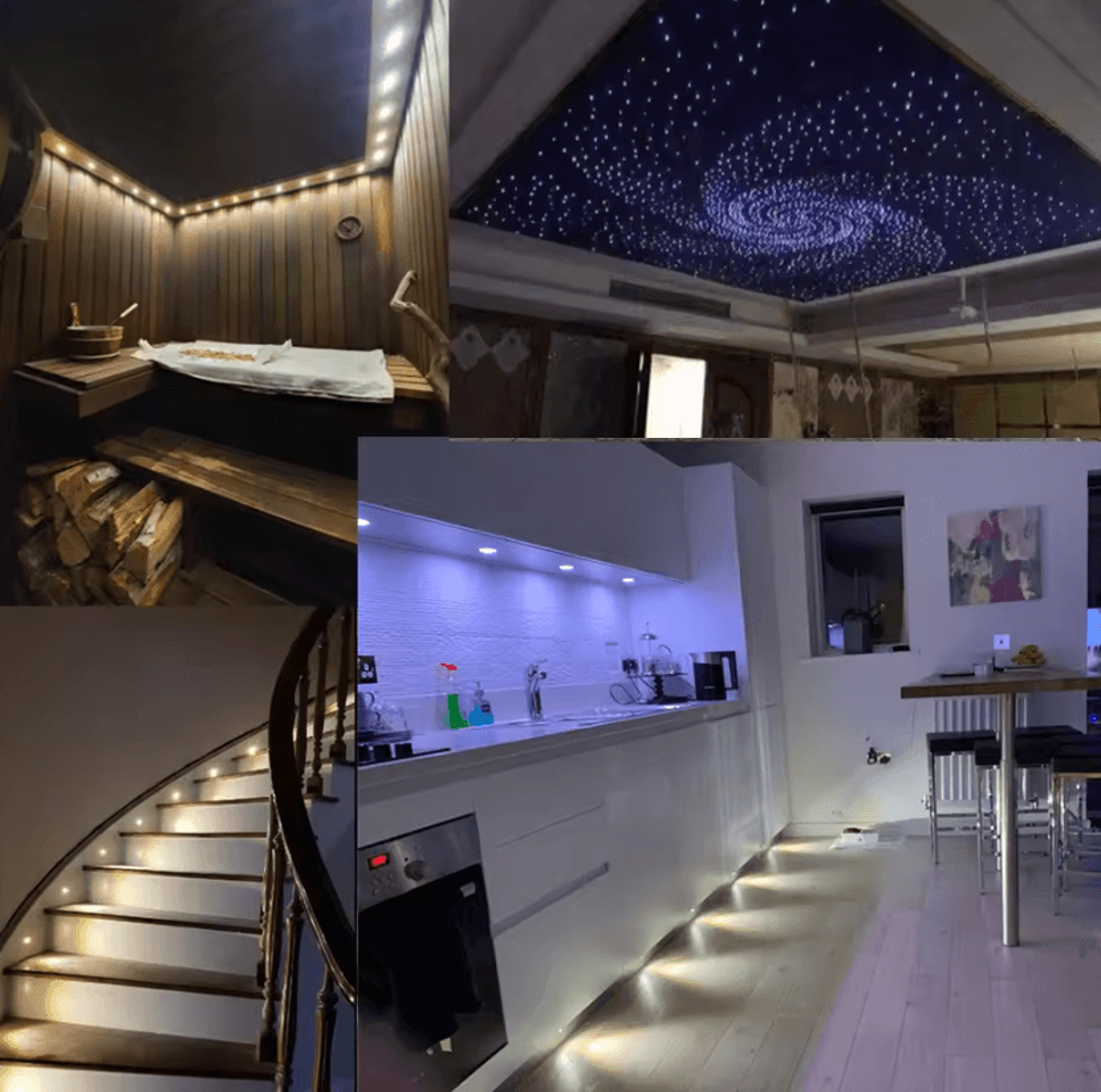 1W Mini LED Ceiling Spotlights 12V IP65 Recessed Downlights With AC220V Driver For Cabinets And Sho 1
