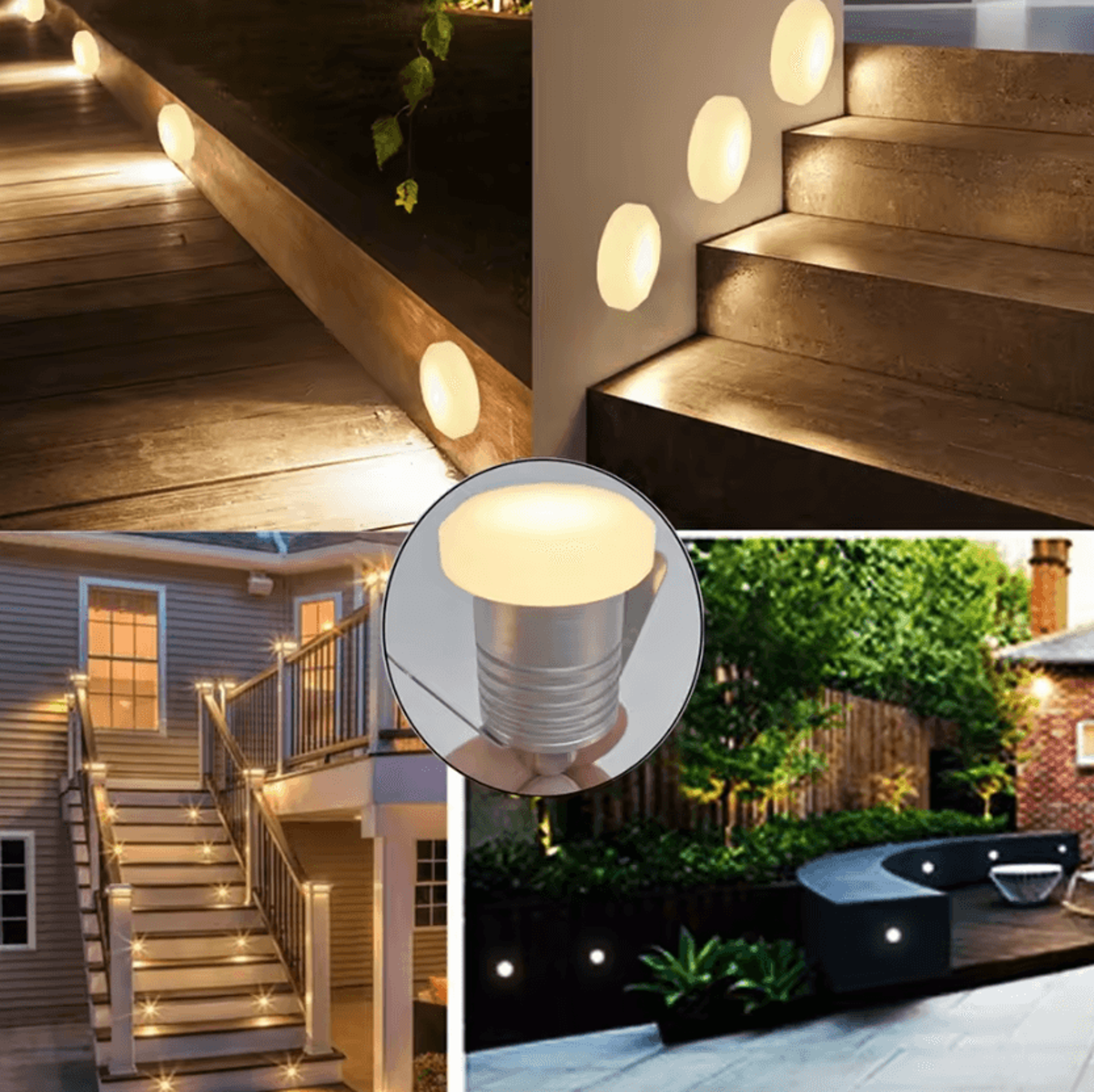 1W IP67 LED Inground Floor Light 12V 24V Waterproof Recessed Lamp For Garden Paths Stairs And Decks 1