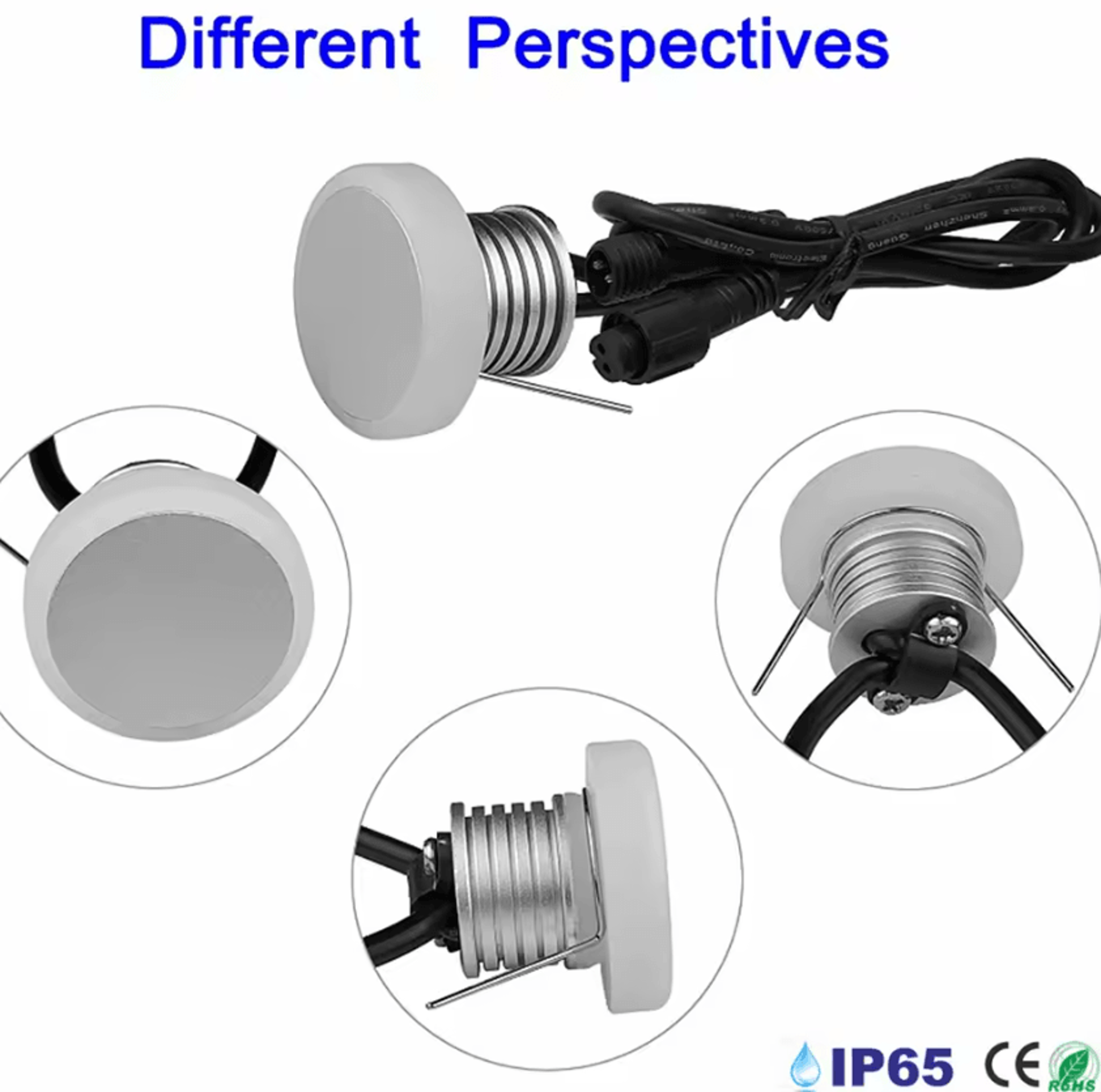 1W IP65 Waterproof LED Recessed Wall Light 12V Stair Step Sconce For Indoor Outdoor Corridors And G 2
