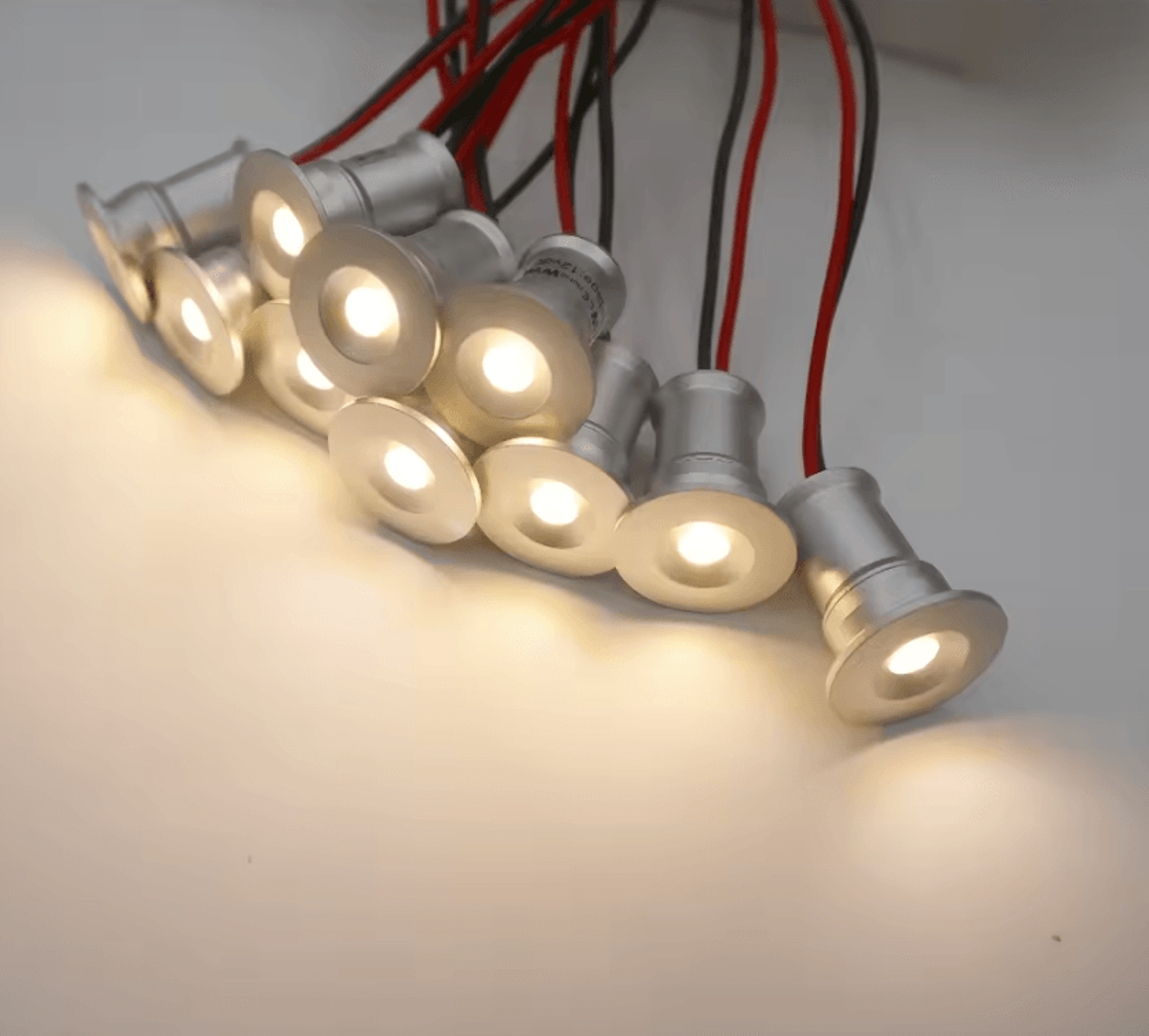1w ip65 dimmable led recessed downlight 12v 15mm mini spotlight for kitchen cabinets and ceilings