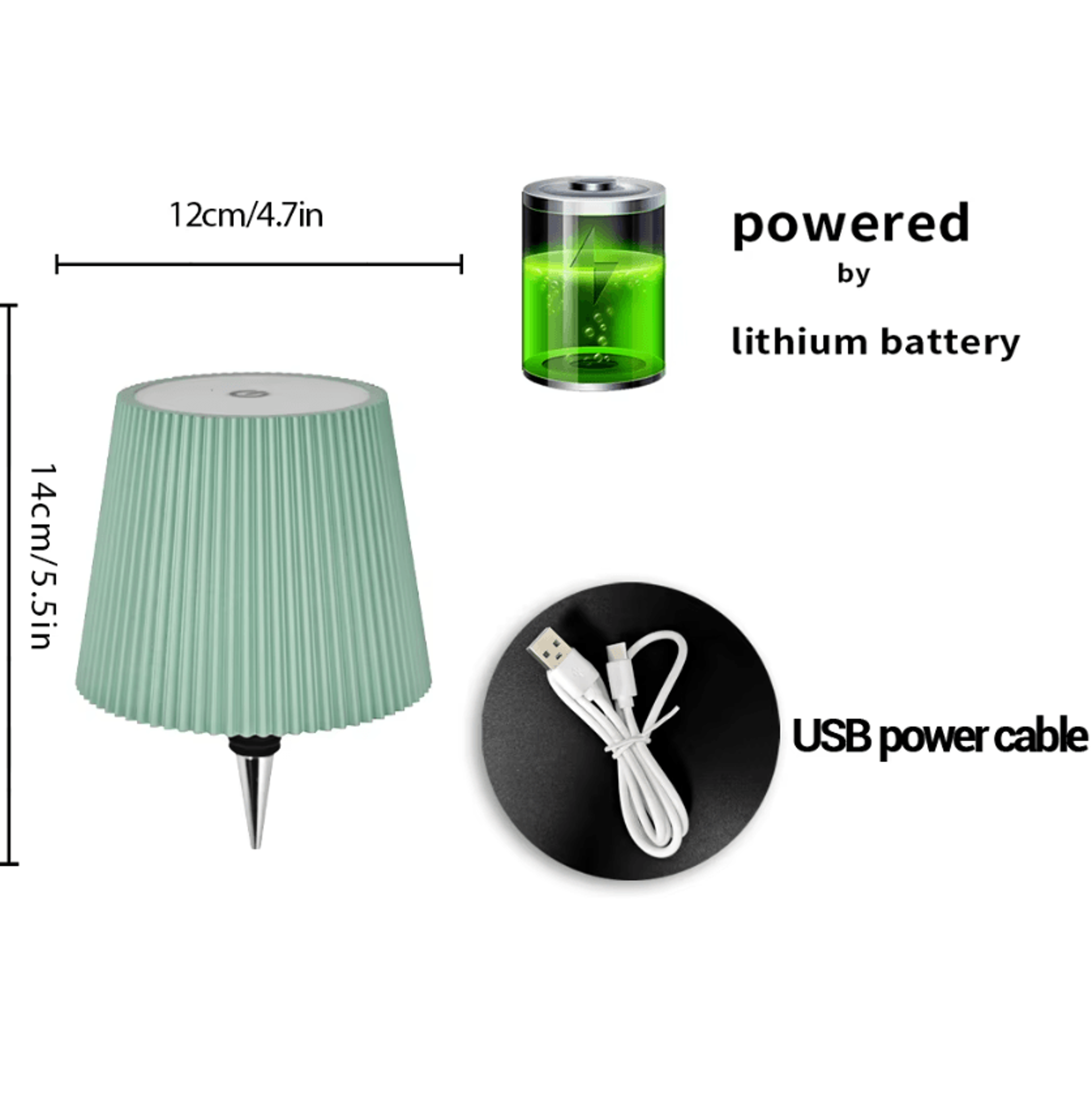 Wireless LED Wine Bottle Lamp Head USB Rechargeable Touch Dimmable Light With 3 Lighting Modes For  1