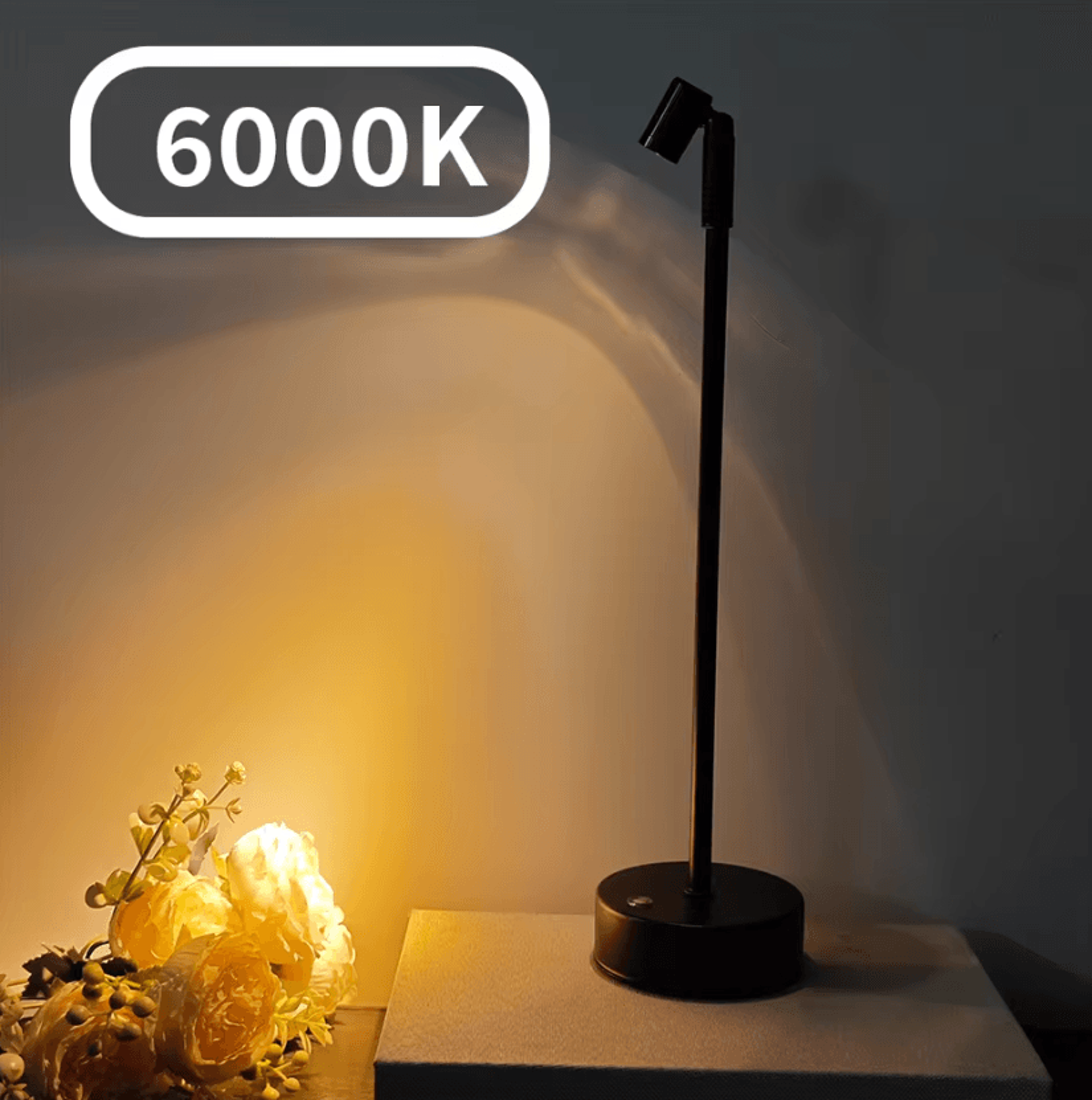 Rechargeable LED Atmosphere Table Lamp Touch Dimmable Vintage Bedside Light For Bedroom Hotel And D 4