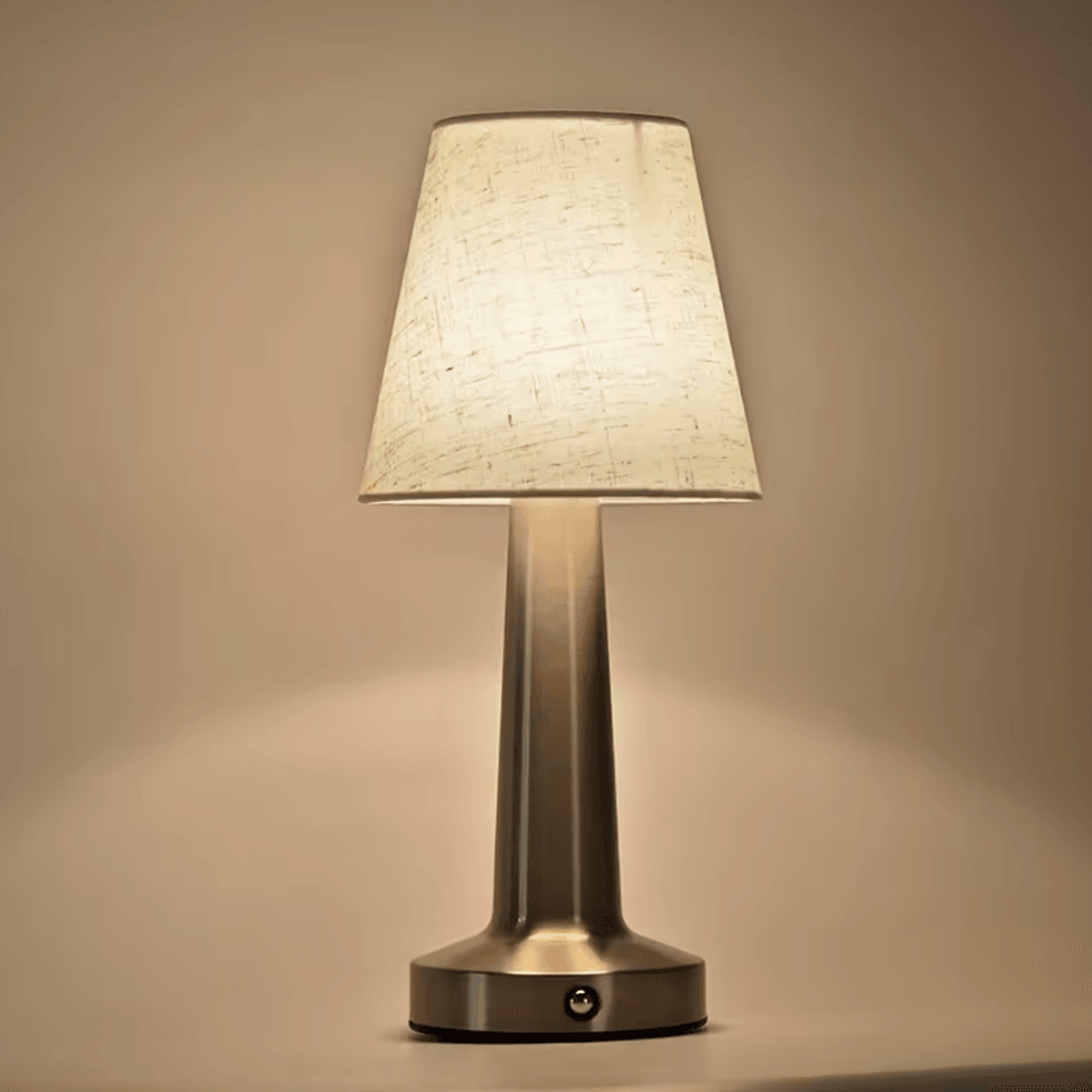 Rechargeable LED Table Lamp With Fabric Shade Touch Sensor Bedside Reading Light For Bedroom Restau 4