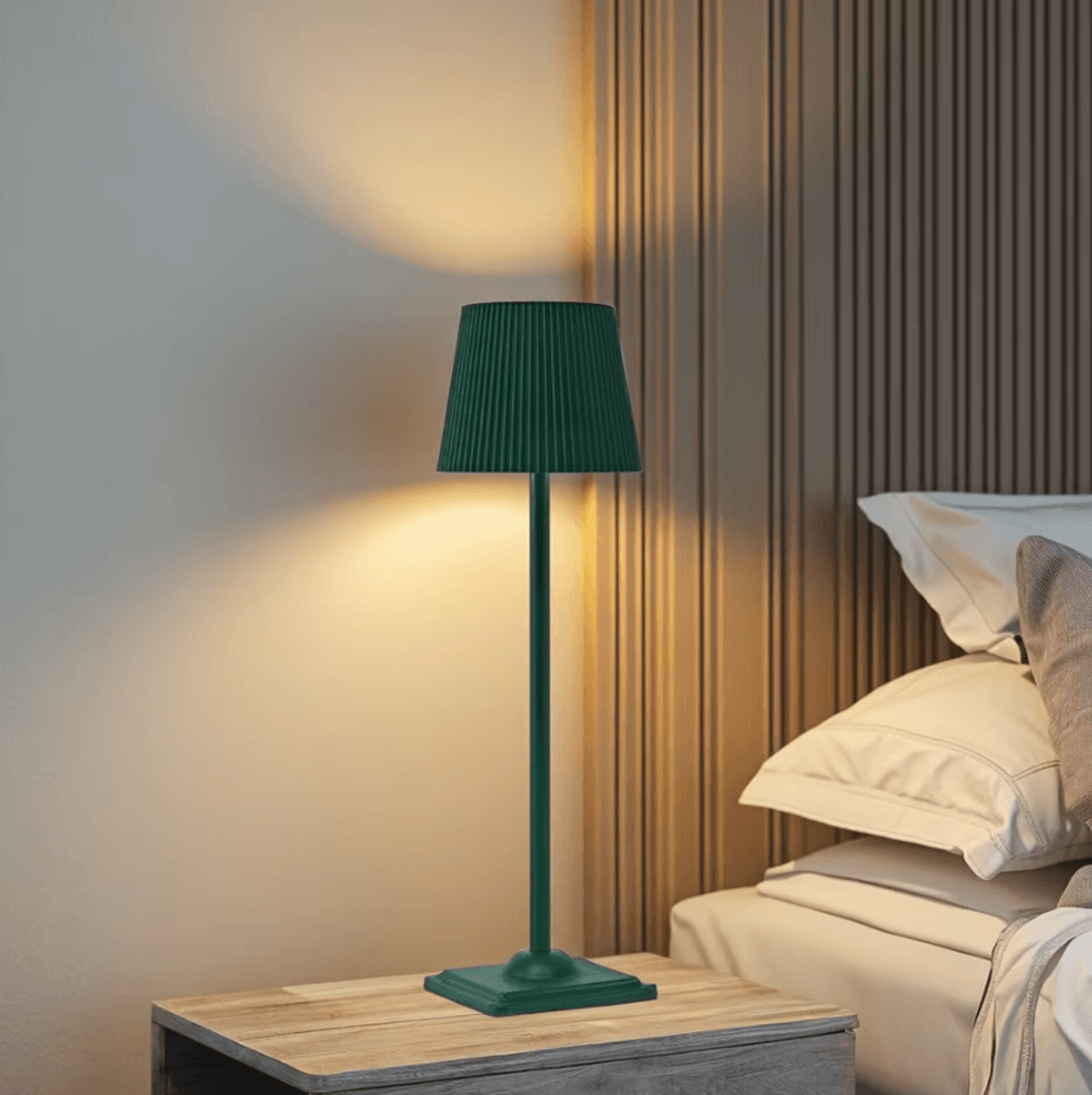 Wireless Rechargeable LED Table Lamp Touch Stepless Dimming Bedside Reading Light For Bedroom Hotel 1