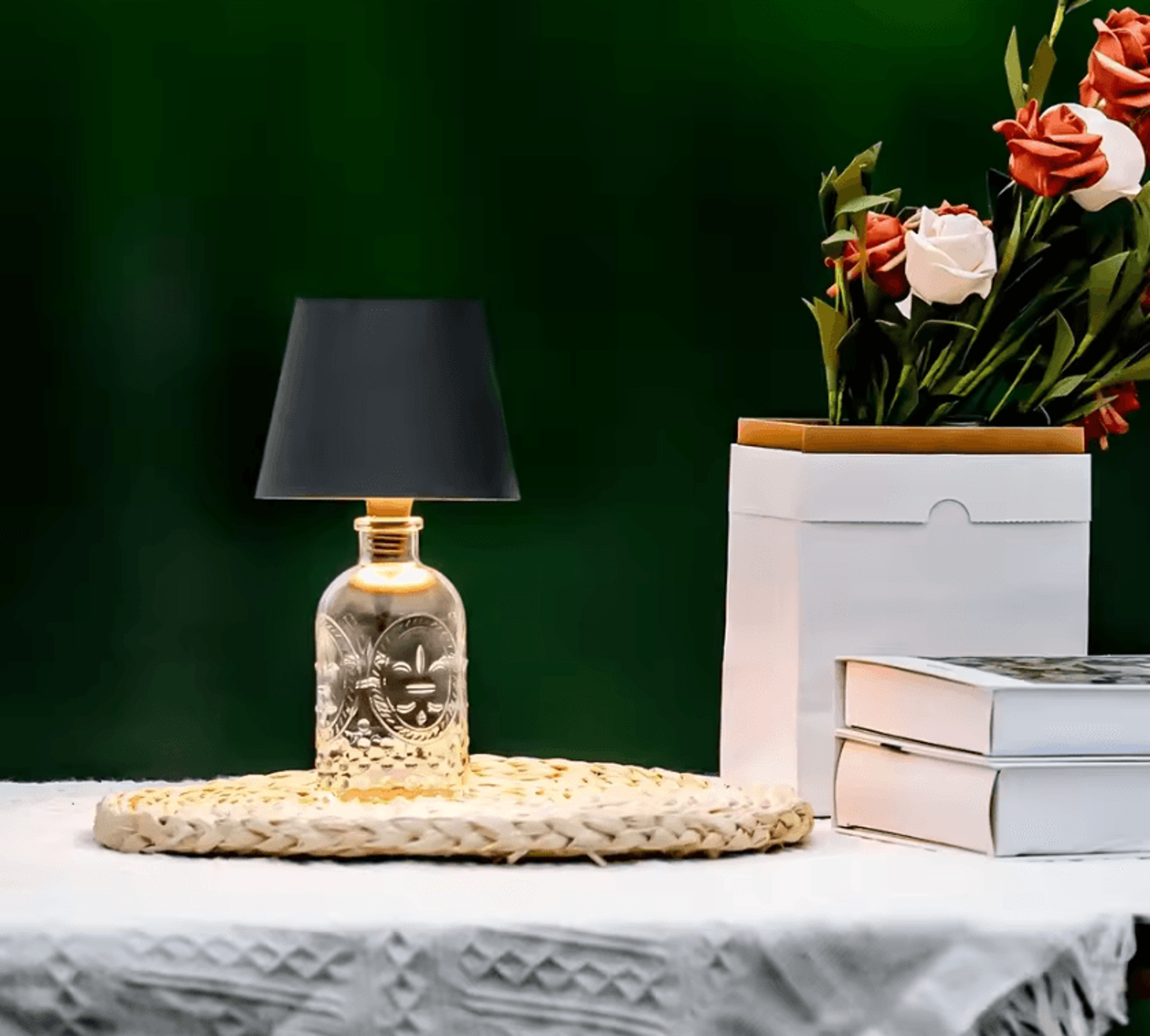 Wireless Touch Control Wine Bottle Lamp With 3 Light Colors And Stepless Dimming For Bar Desk And H 2