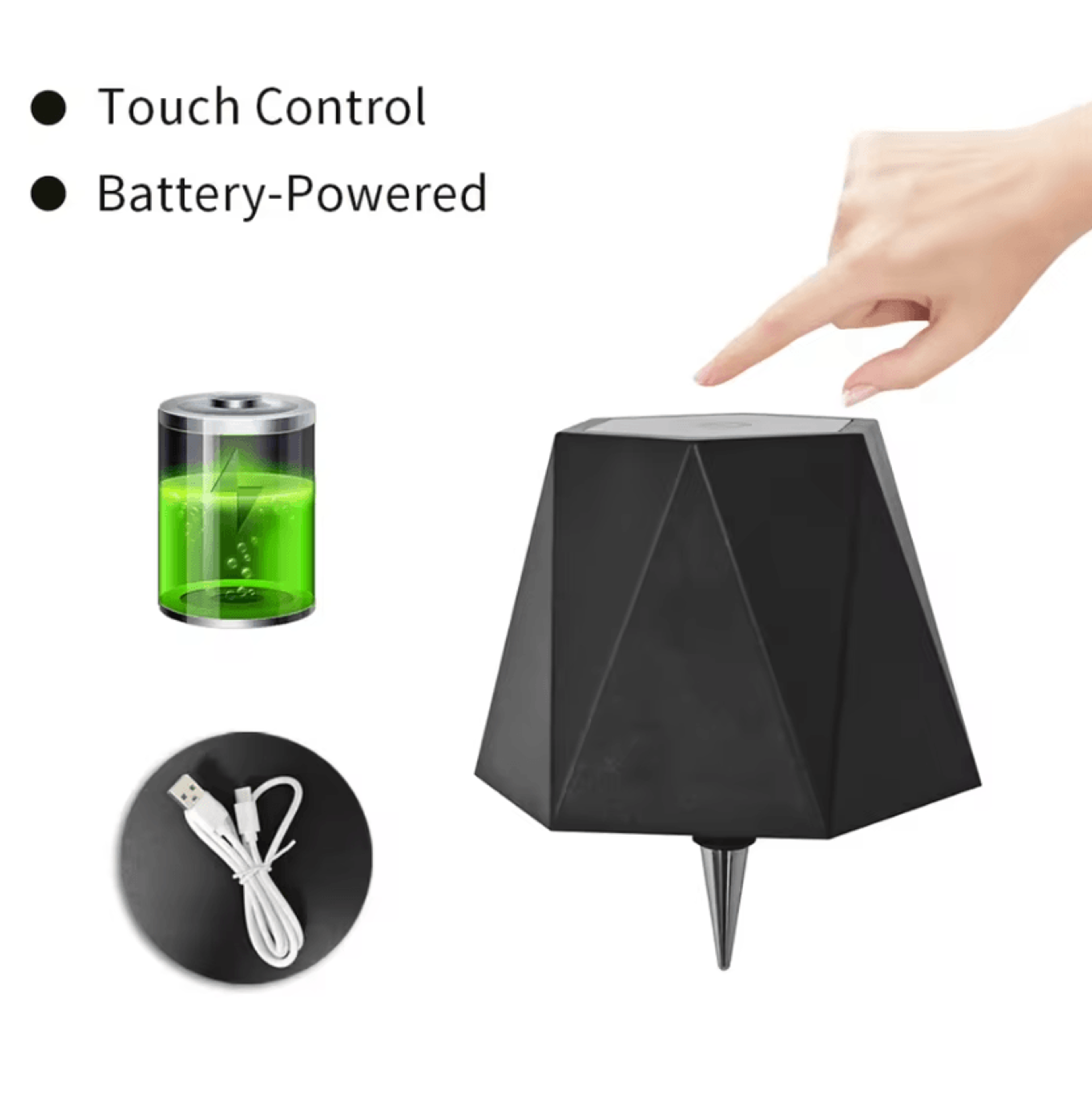 Cordless LED Wine Bottle Table Lamp Touch Control Rechargeable Ambient Light For Outdoor Dining Hot 3