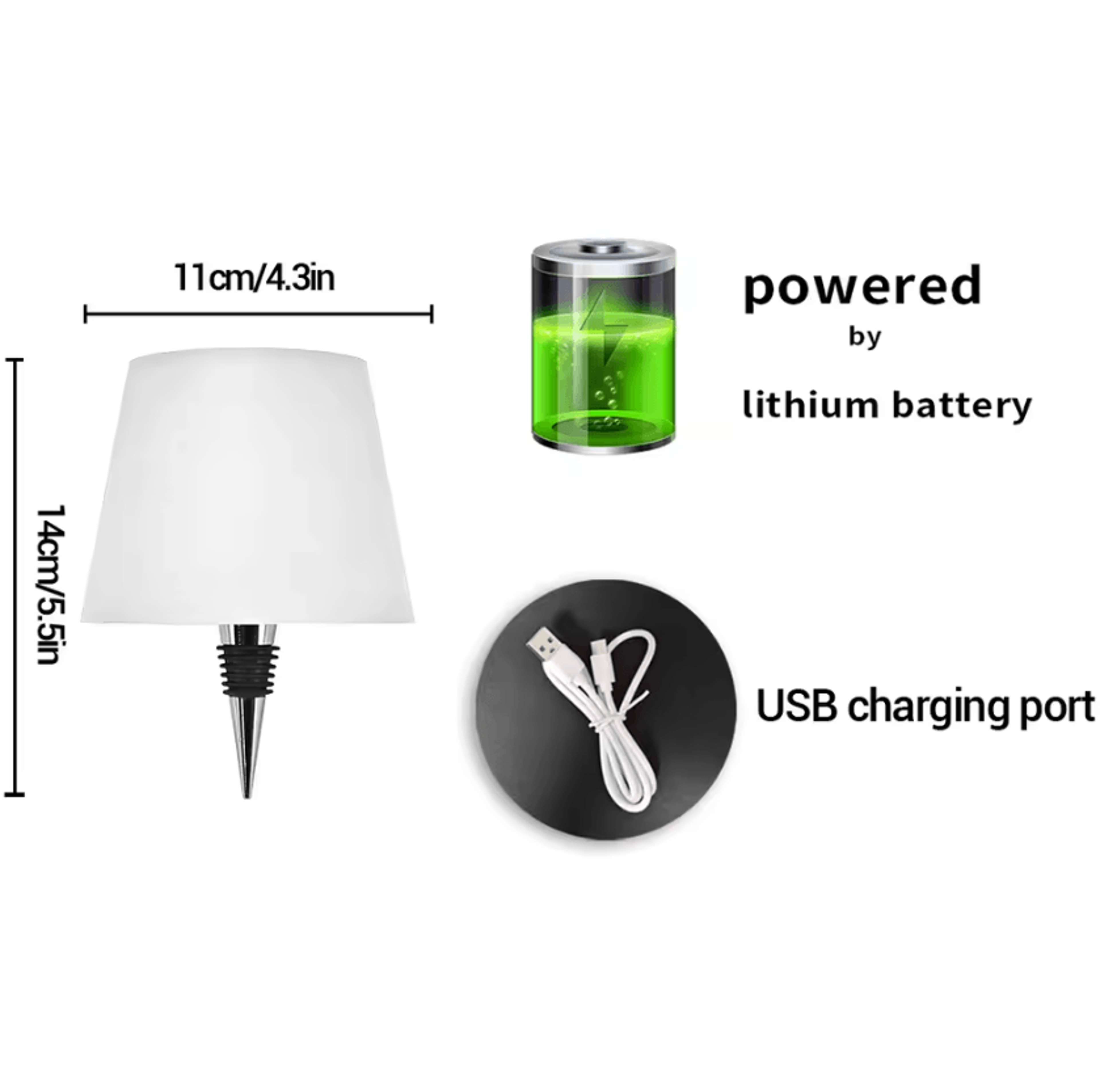 Portable LED Wine Bottle Lamp Wireless Touch Control Table Light For Bedroom Bar And Home Decor 3