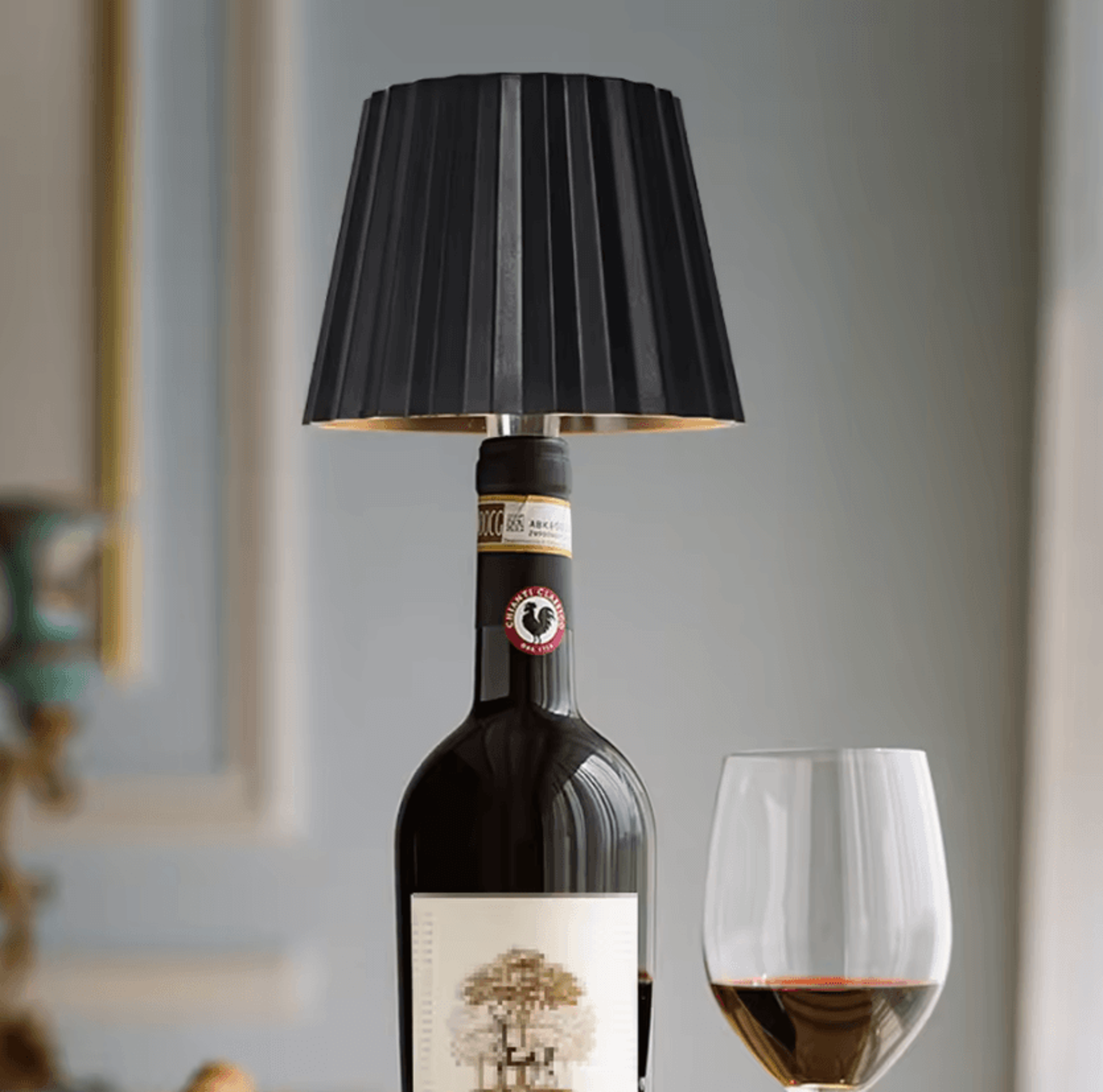 Rechargeable LED Wine Bottle Light 3Color Dimmable Ambient Table Lamp For Bar Cafe And Home Decor 2