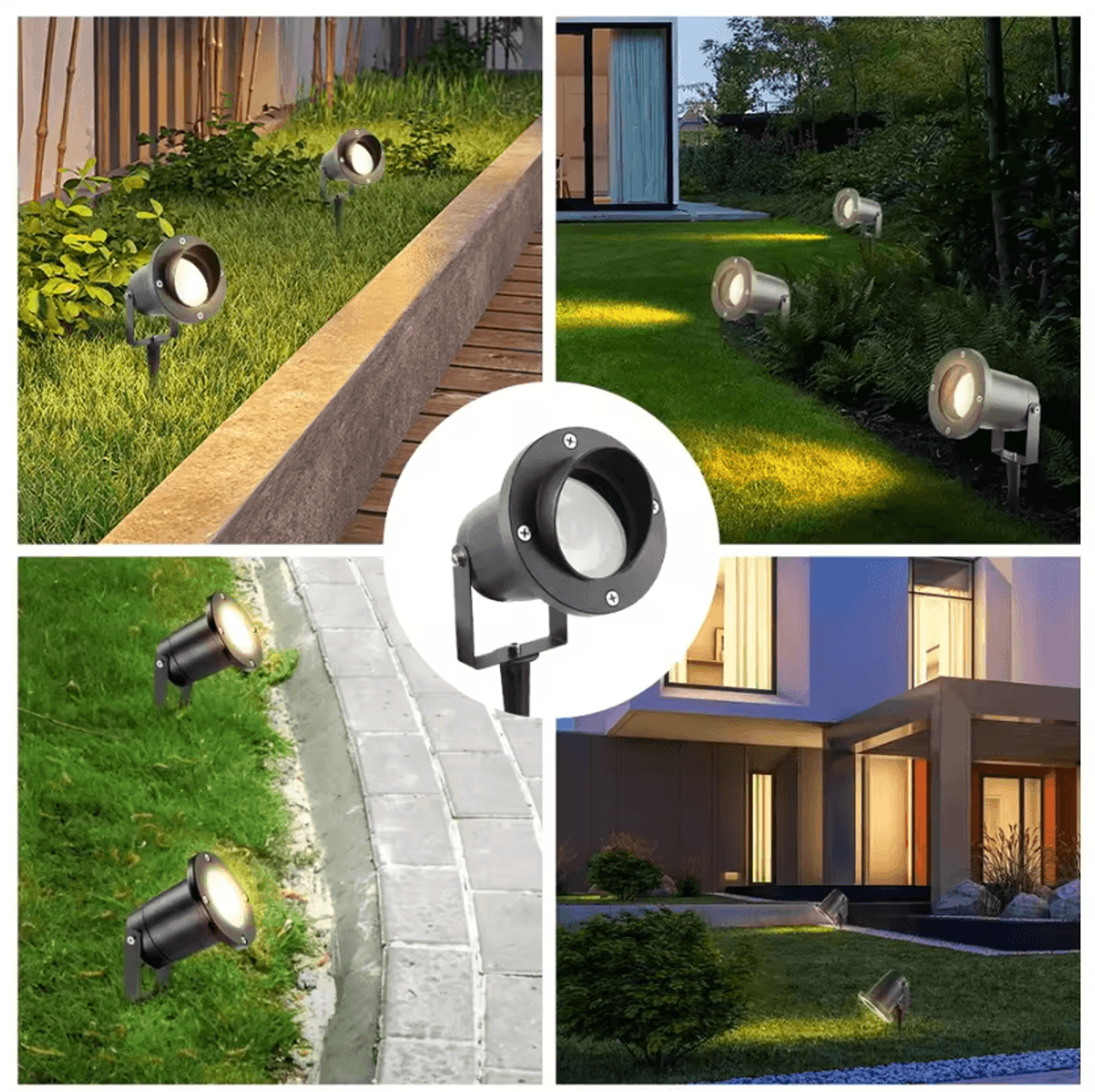 IP65 Waterproof Outdoor Lawn Spotlight GU10 Replaceable Bulb Garden Landscape Light For Villa Yard  4