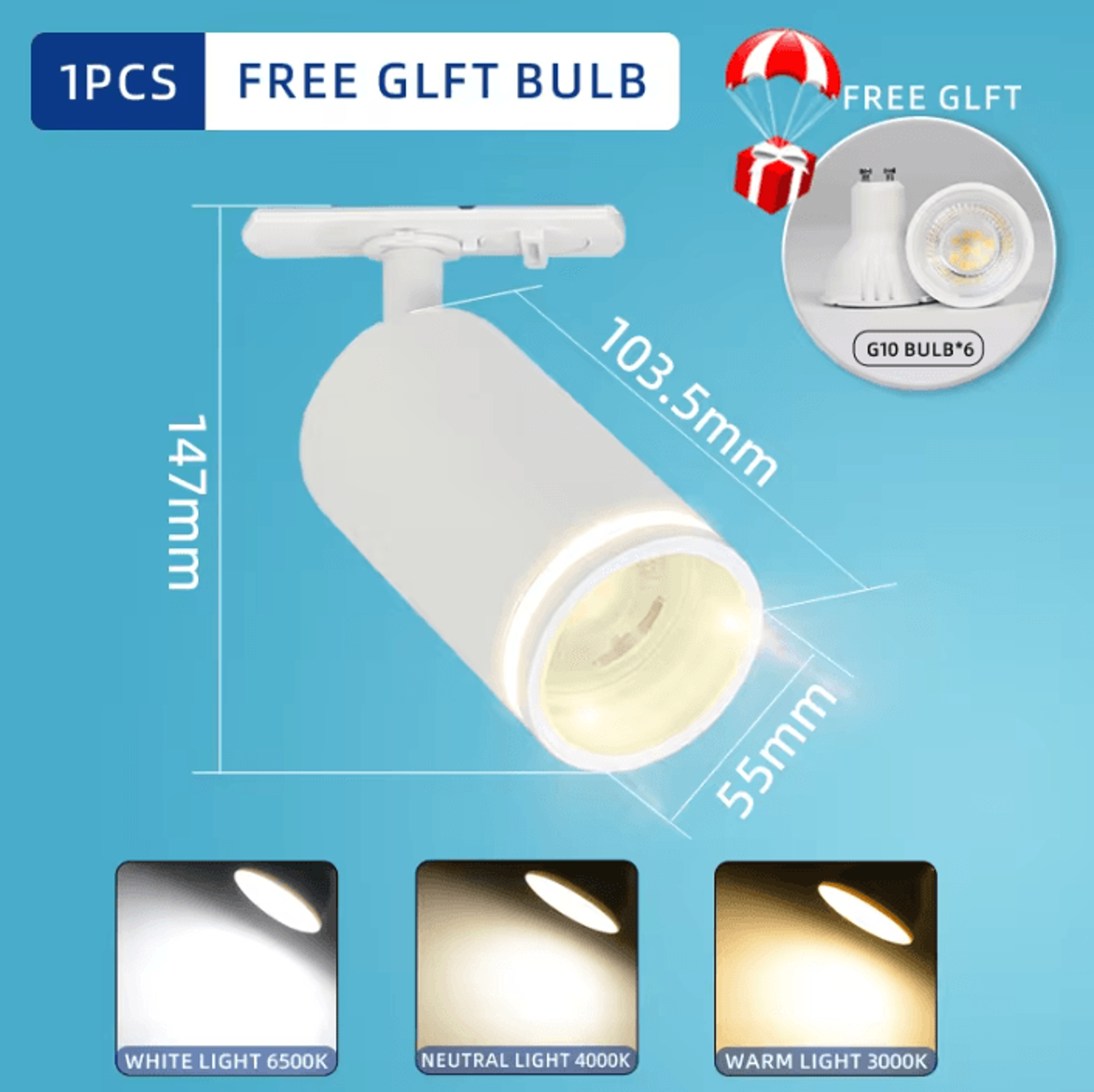COB LED Ceiling Track Light 85V265V Adjustable Rail Spotlight For Clothing Stores Living Rooms And  3