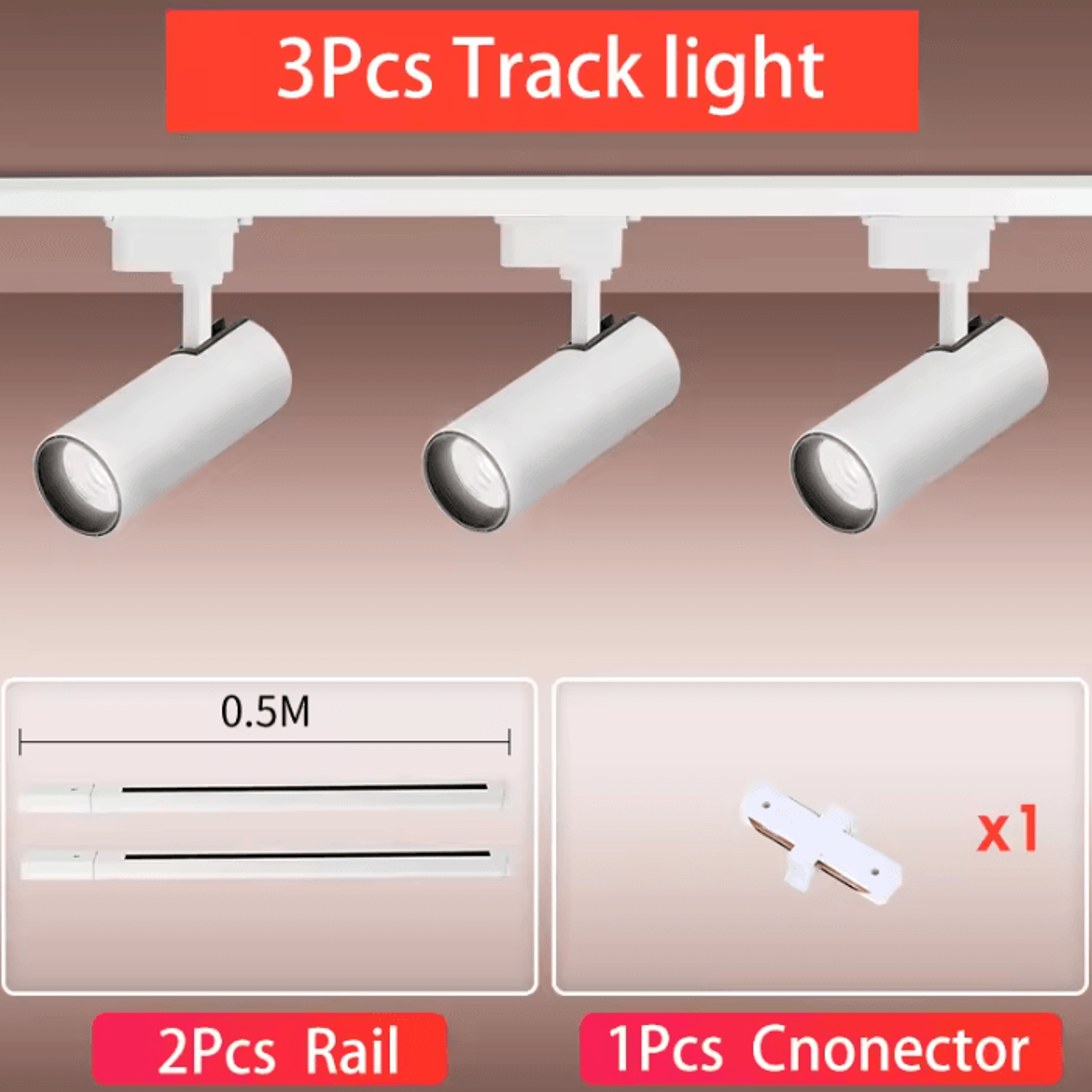 30W LED Track Light Set 220V Adjustable Rail Spotlight For Clothing Stores Shops And Commercial Lig 6