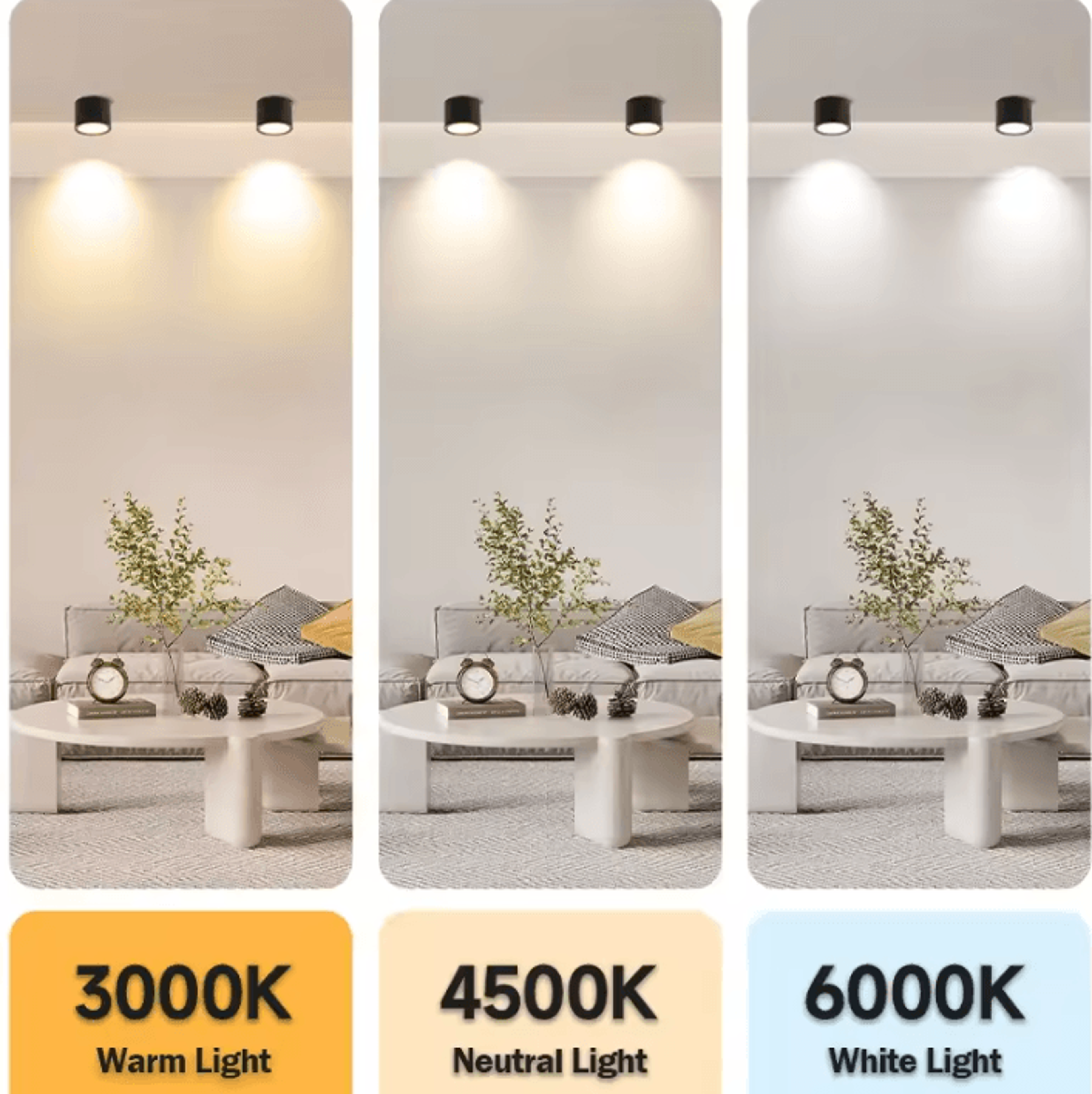 IP65 Waterproof GX53 LED Ceiling Downlight 3Color Aluminum Spotlight For Bathroom Balcony And Corri 3