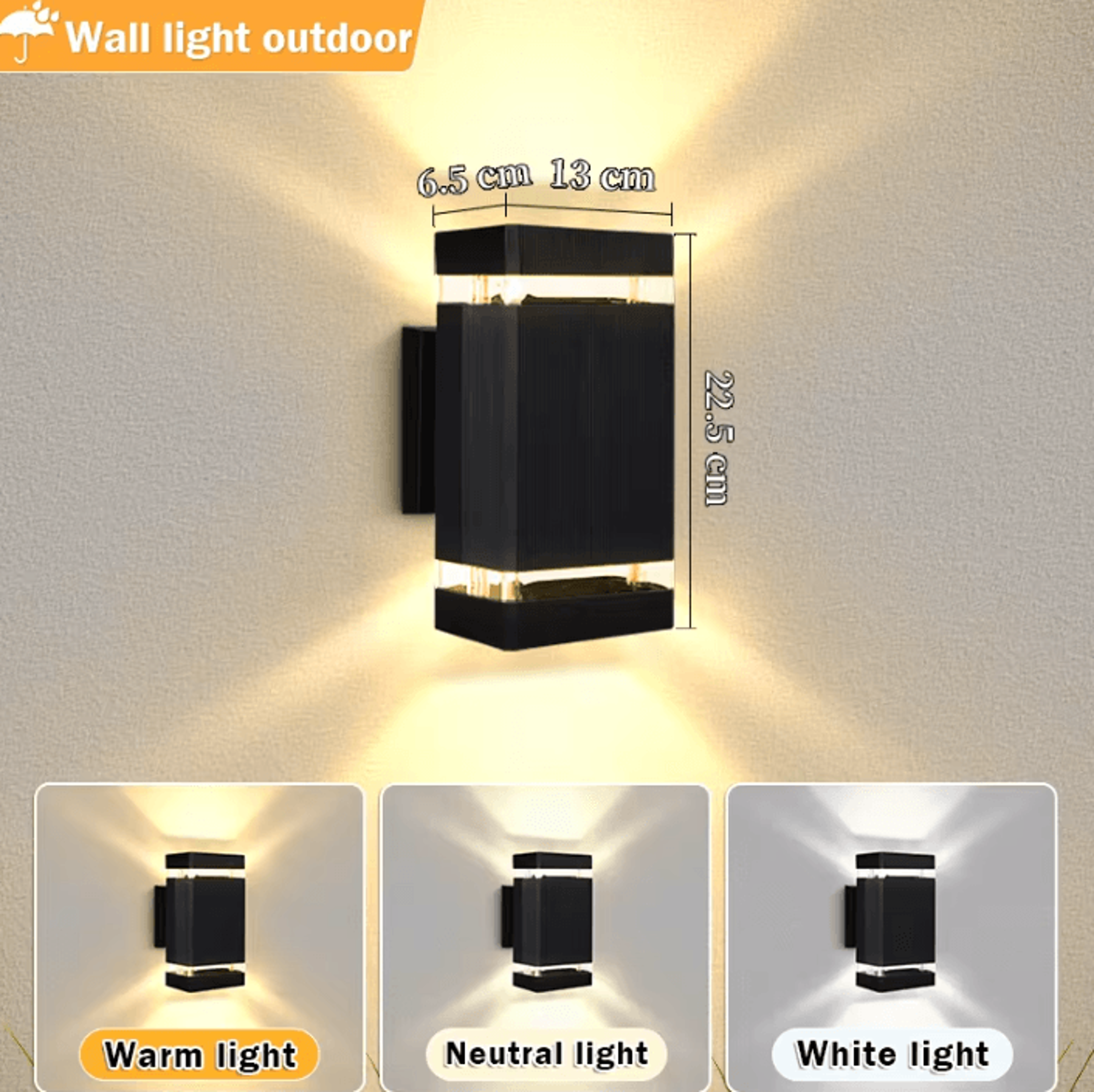 IP66 Waterproof Outdoor Wall Lamp E27 Replaceable Bulb Exterior Garden Light For Porch Patio And Ho 7