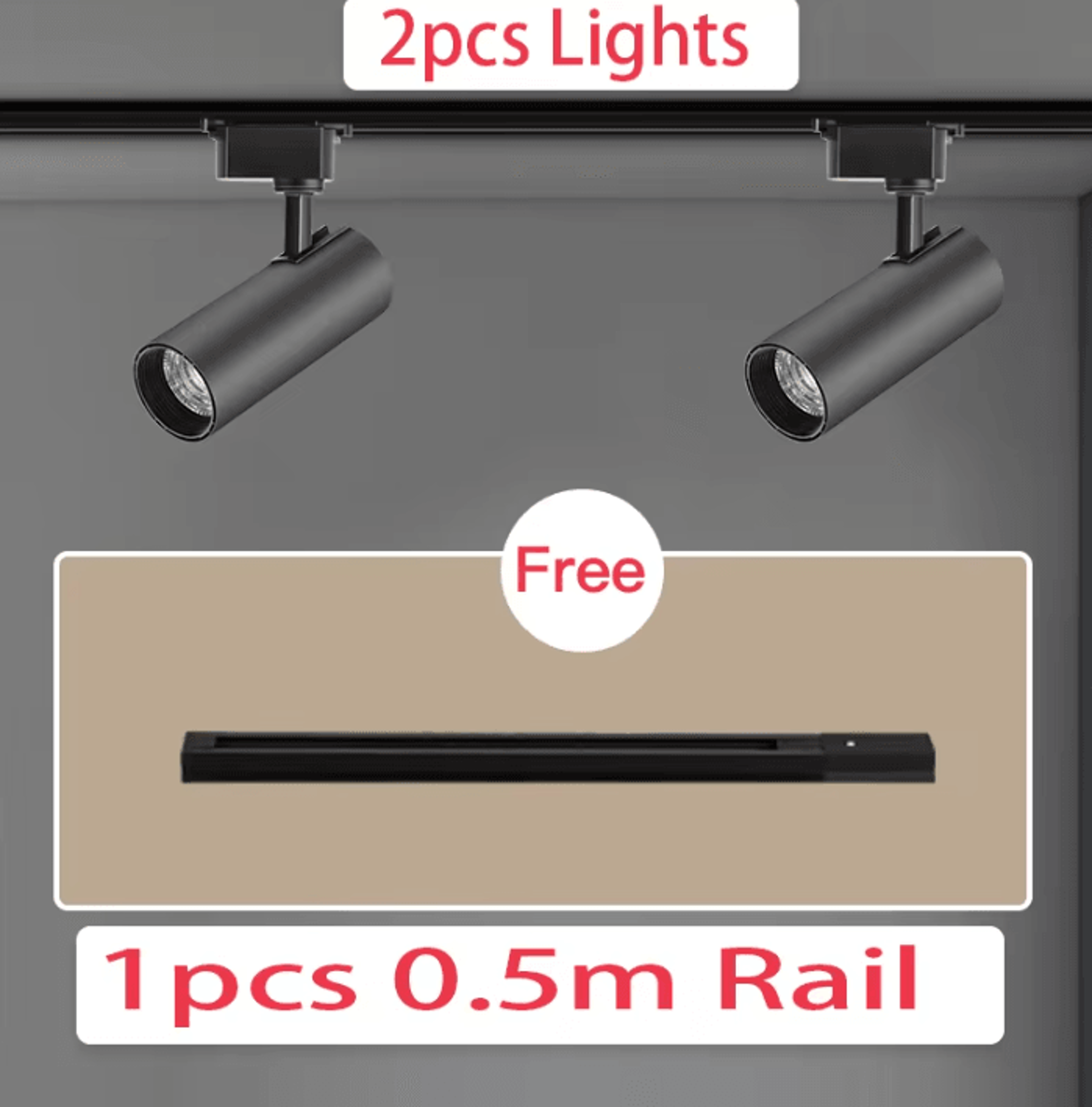 30W LED Track Lighting Full Set 220V Adjustable Rail Spotlight For Clothing Stores Shops And Retail 9