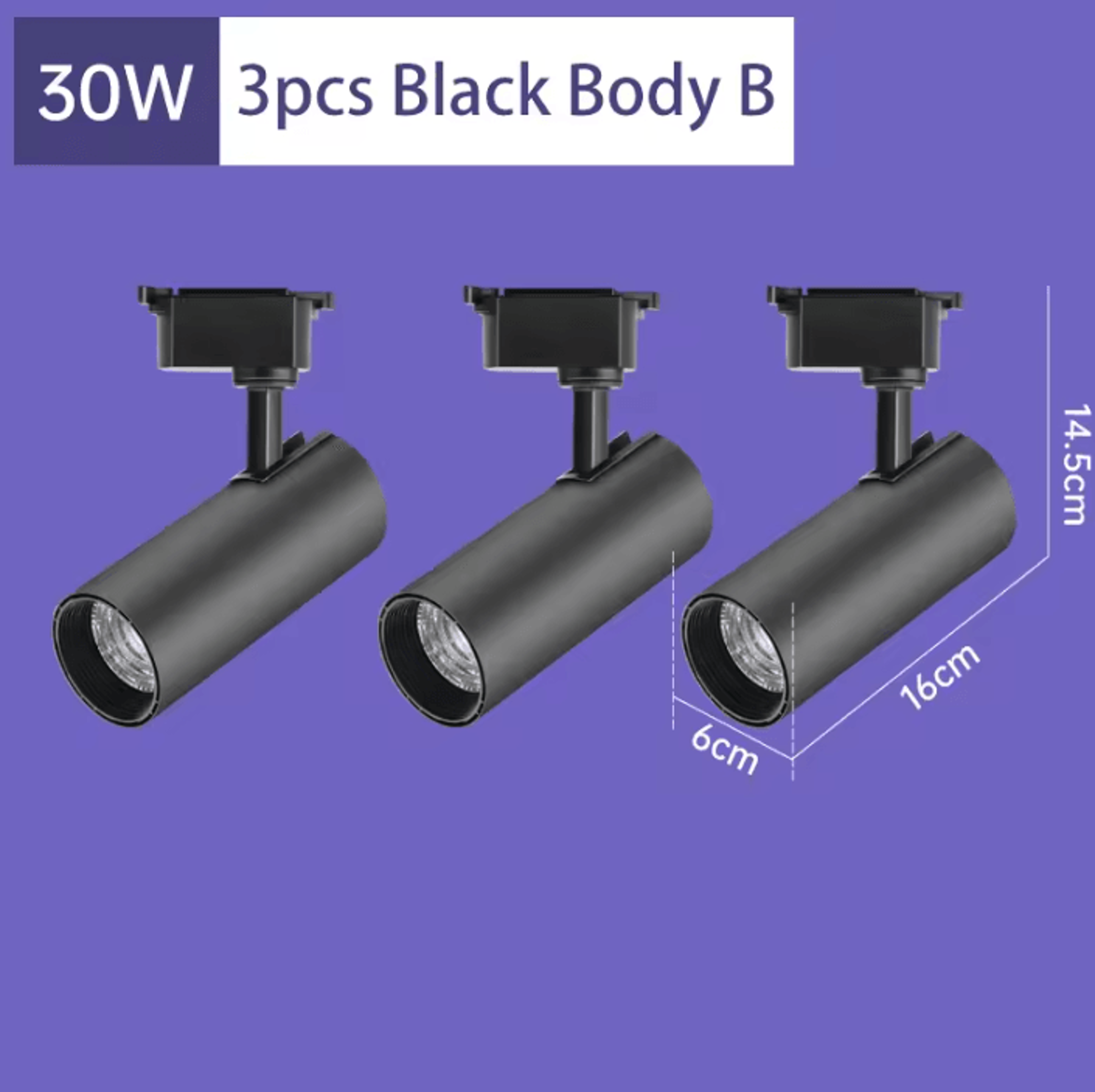 30W LED Track Lighting Full Set 220V Adjustable Rail Spotlight For Clothing Stores Shops And Retail 8