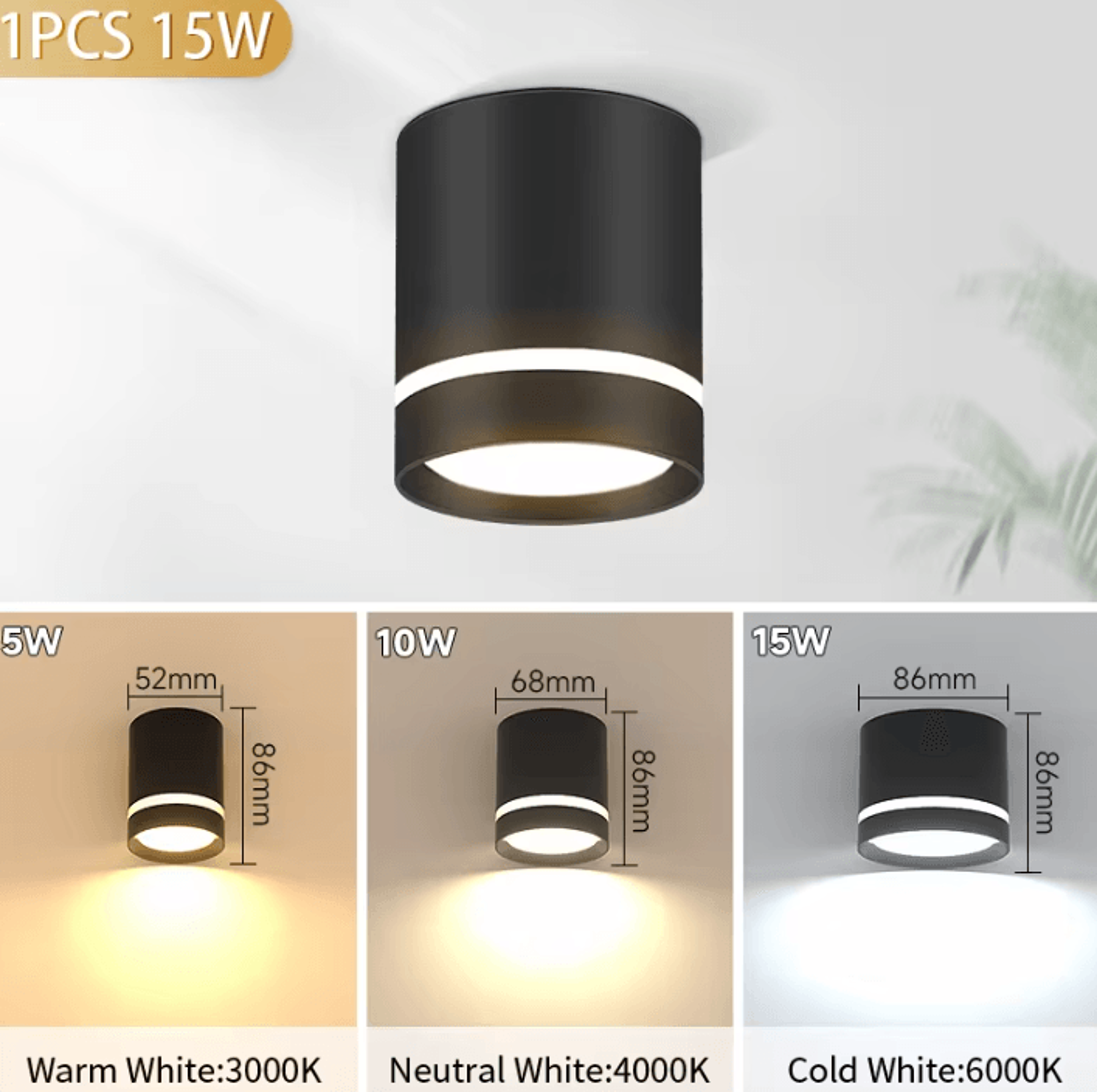 220V Foldable COB LED Ceiling Spotlight Surface Mounted Downlight With Neutral Light For Living Roo 2