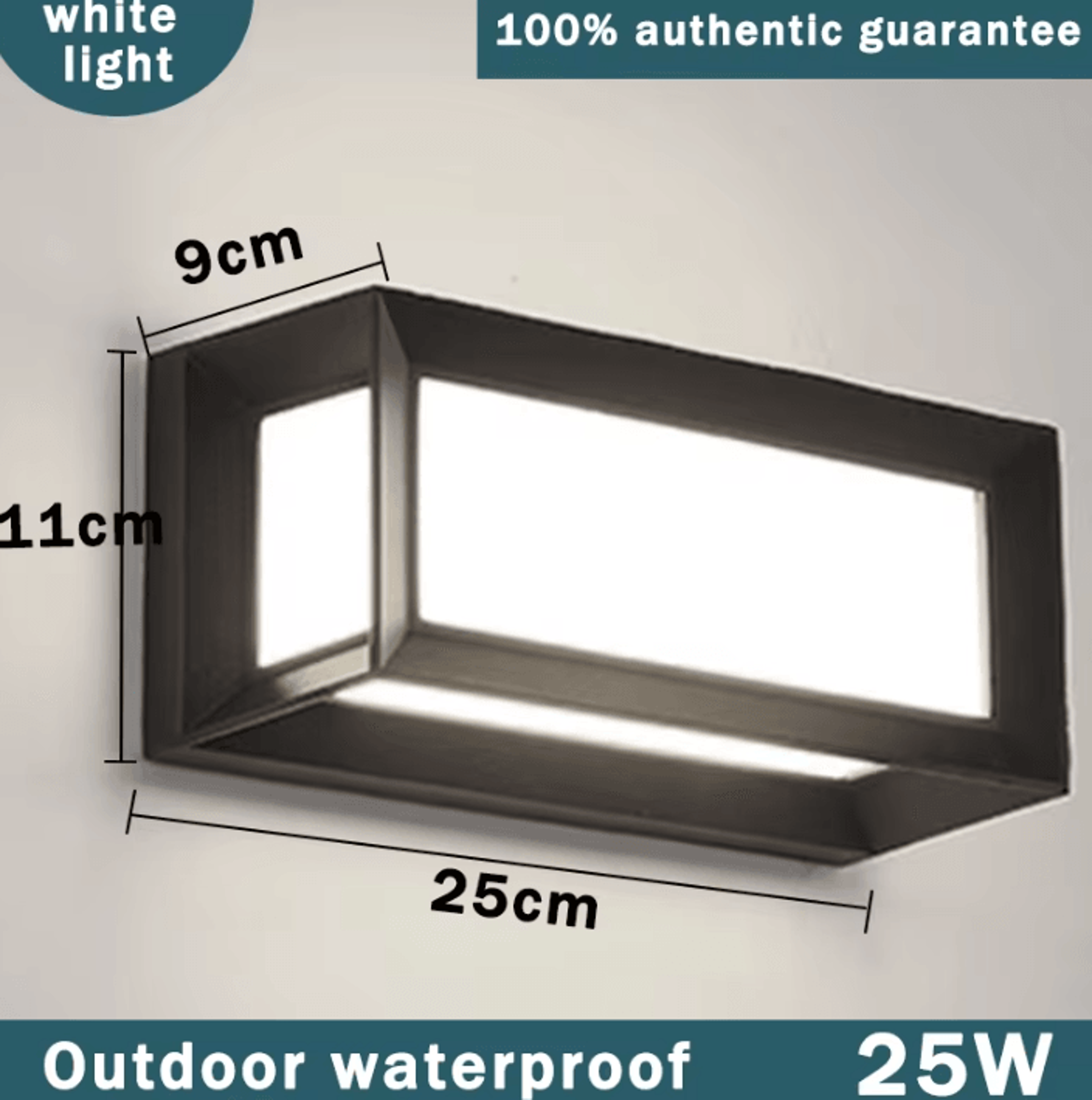 Modern IP65 Waterproof LED Outdoor Wall Light 12W 25W Decorative Lamp For Garden Corridor And Exter 9