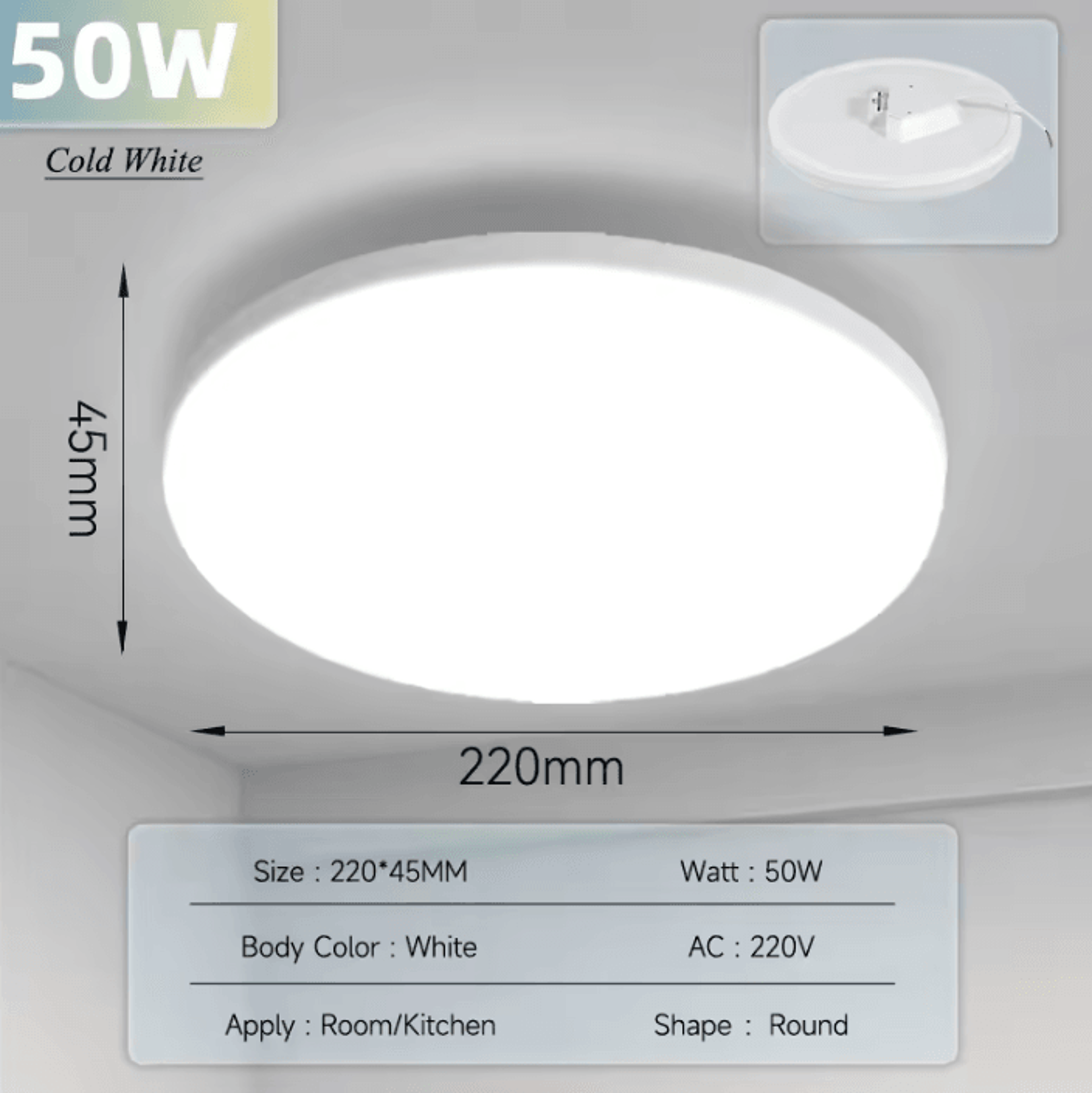 Modern Ultra Thin LED Ceiling Light 18W 30W 40W Slim Indoor Lamp For Kitchen Bedroom Living Room An 11