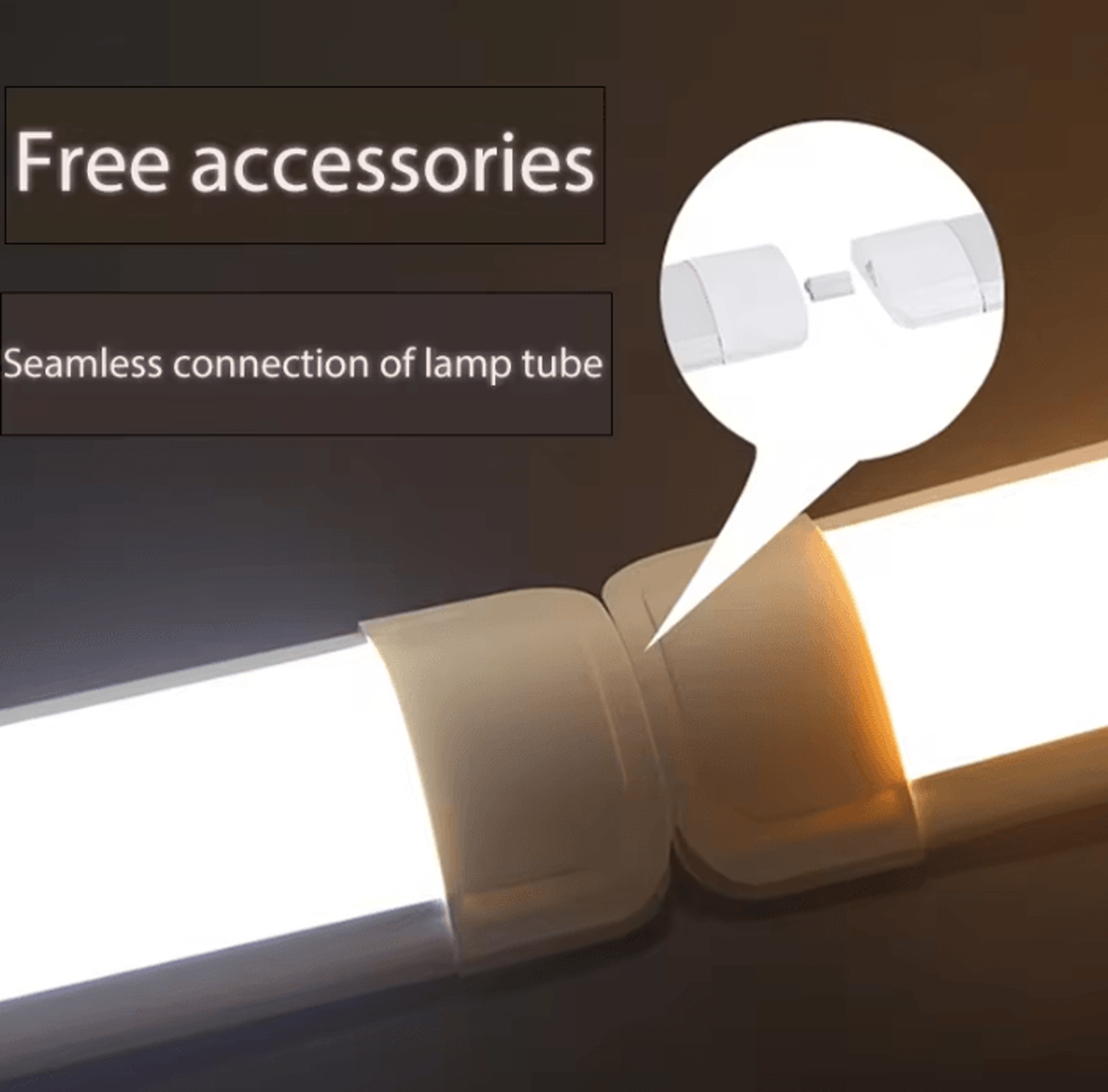 10W 20W LED Tube Light With Switch 3050cm 110V 220V Slim Bar Lamp For Kitchen Bedroom And Closet 2