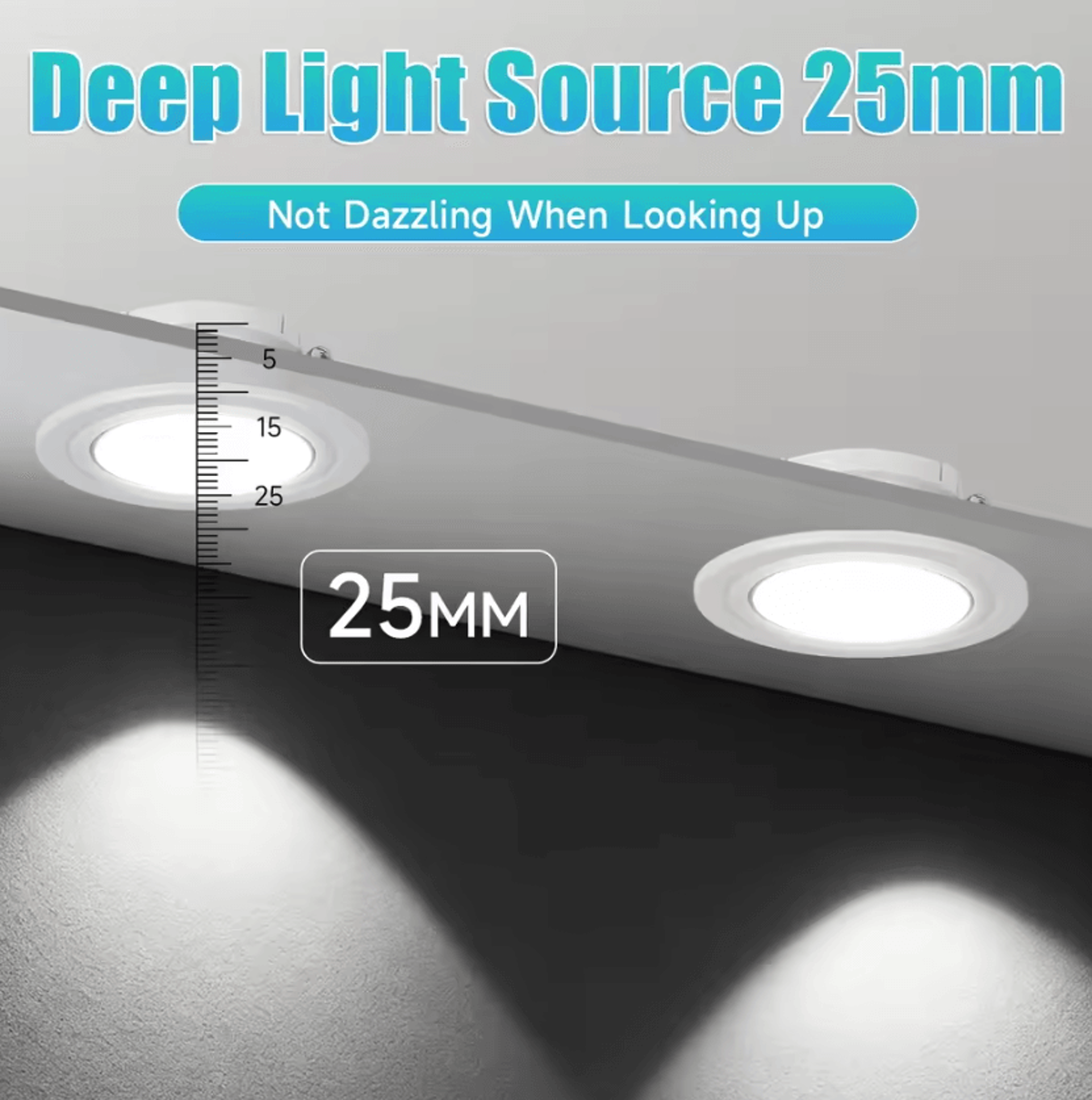 Adjustable GU10 Recessed Ceiling Downlight Angled Spotlight Fixture For Kitchen Bedroom And Living  2