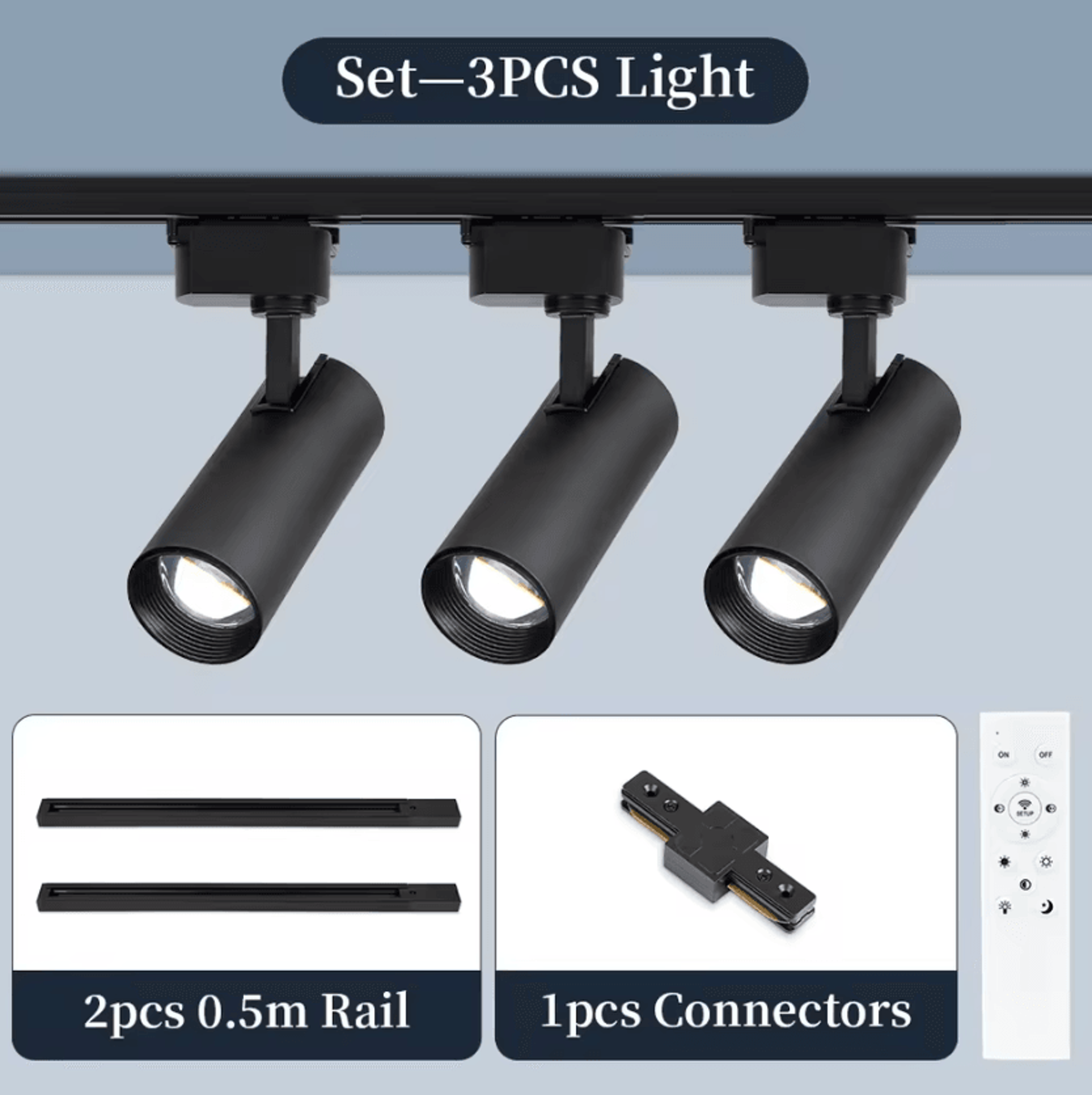 Dimmable LED Track Light With Remote Control Modern Ceiling Rail Spotlight For Clothing Stores And  7