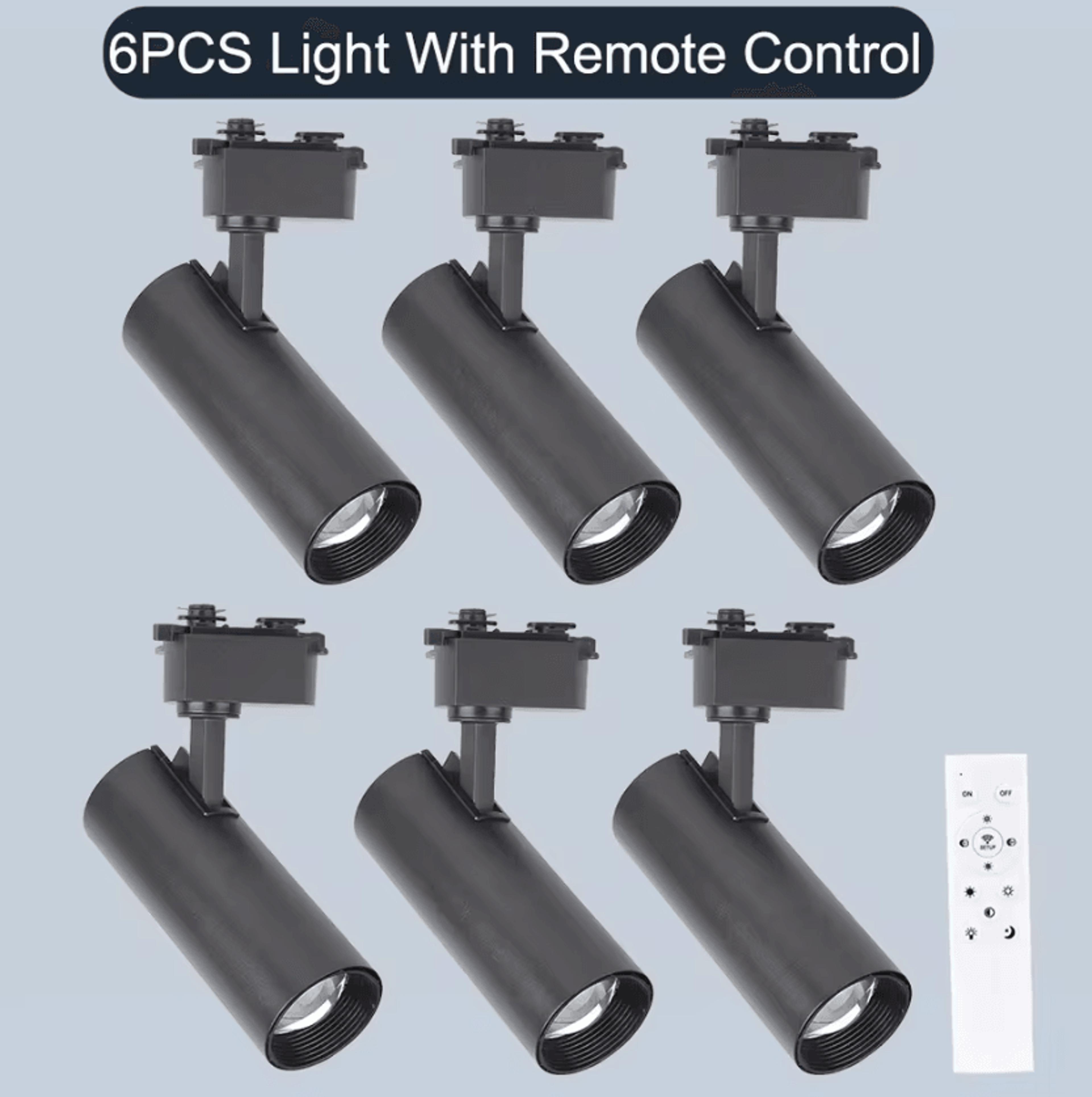 Dimmable LED Track Light With Remote Control Modern Ceiling Rail Spotlight For Clothing Stores And  14