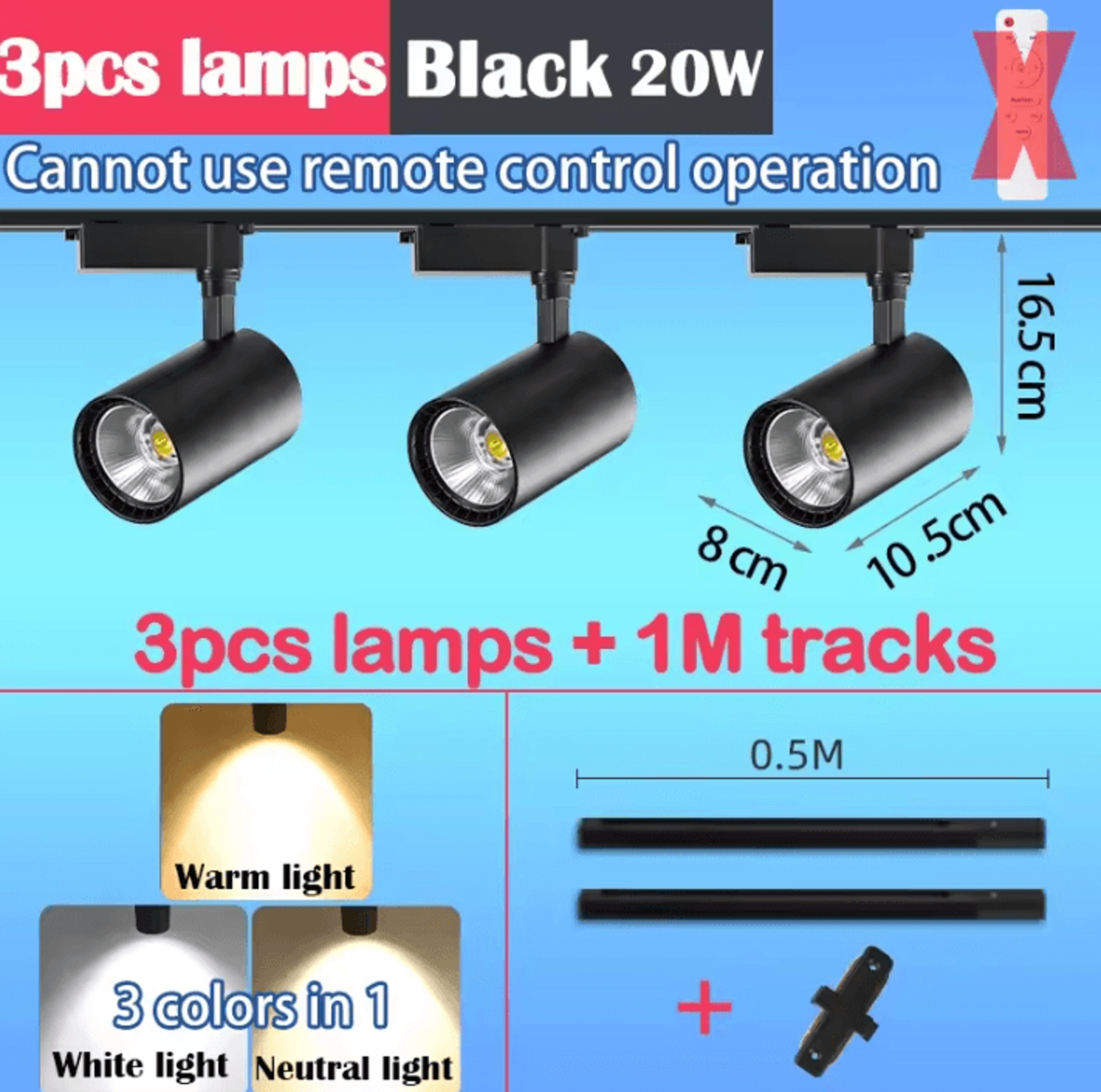 Dimmable LED Track Light With Remote Control Modern Ceiling Rail Spotlight For Clothing Stores And  18