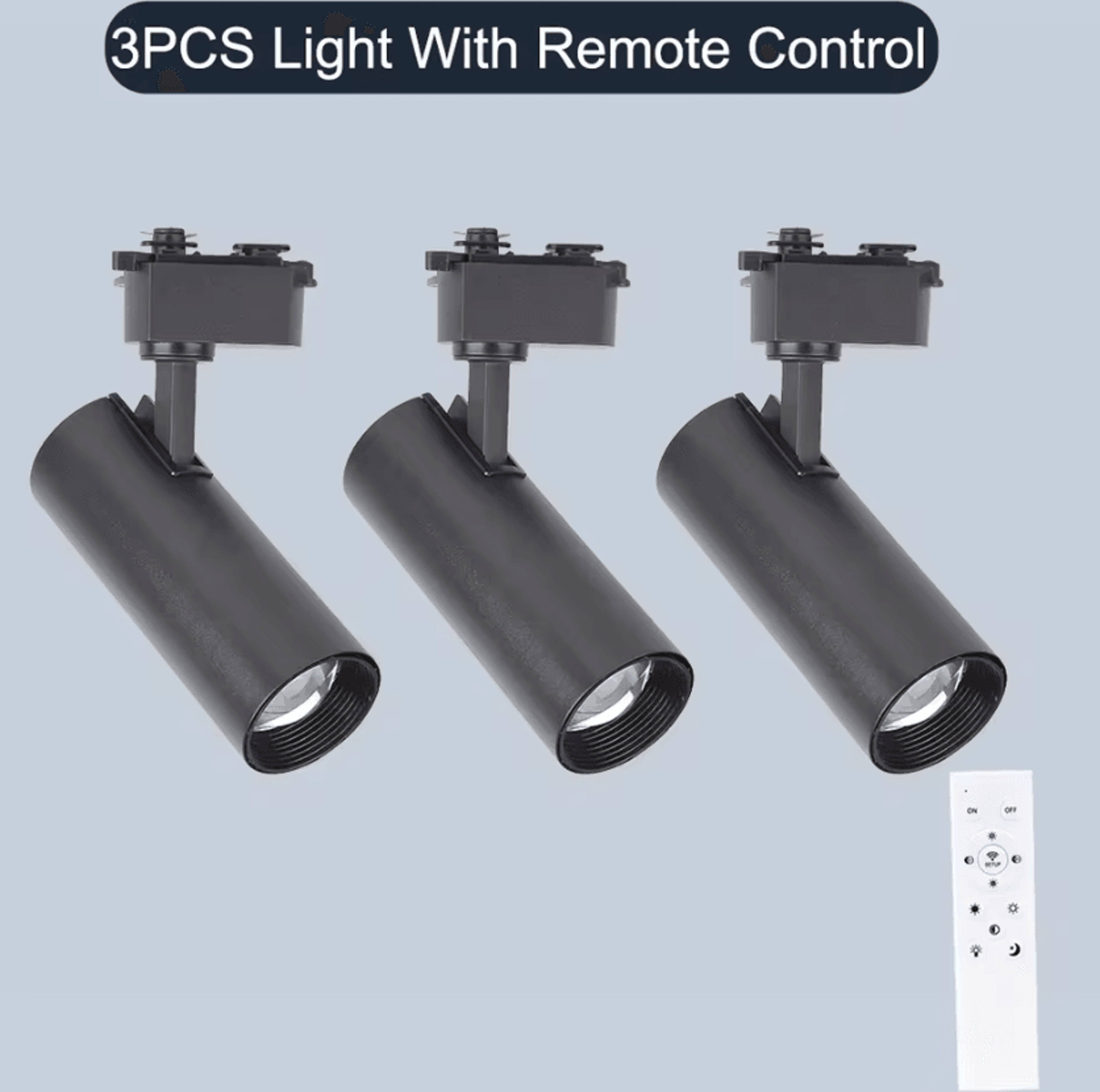 Dimmable LED Track Light With Remote Control Modern Ceiling Rail Spotlight For Clothing Stores And  11