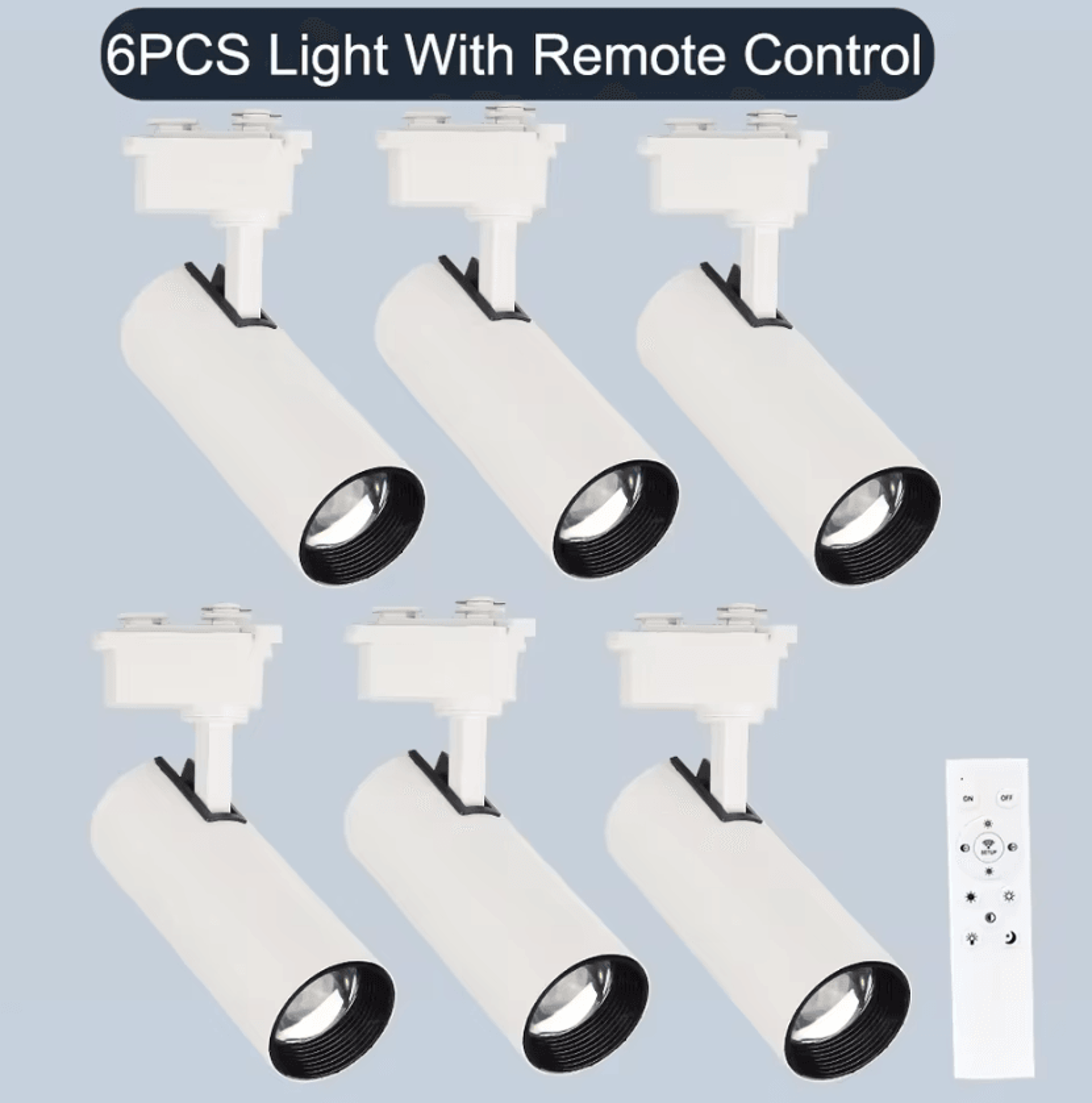 Dimmable LED Track Light With Remote Control Modern Ceiling Rail Spotlight For Clothing Stores And  12