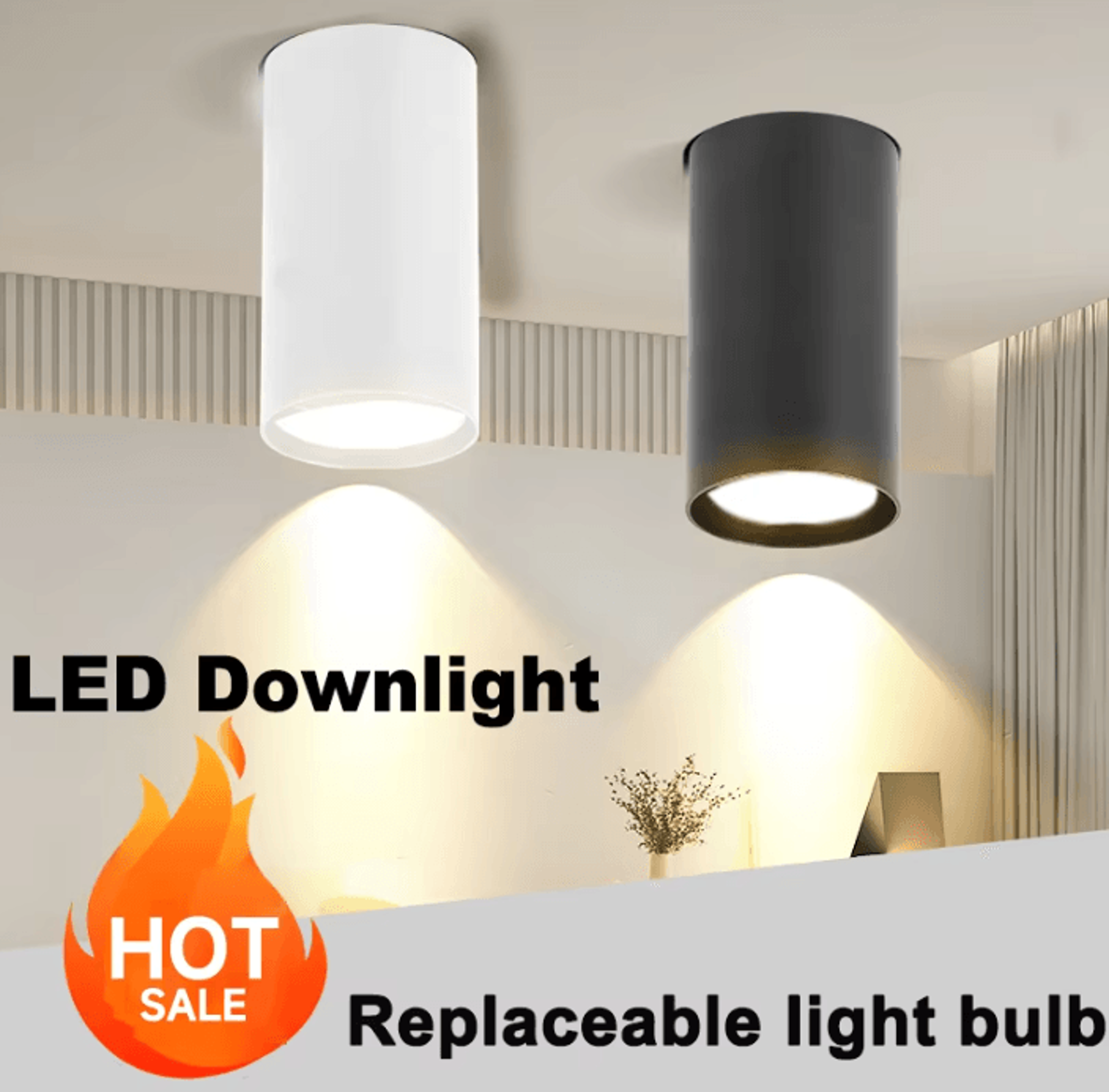 gu10 replaceable bulb led ceiling downlight modern spotlight fixture for kitchen bedroom living room and shop