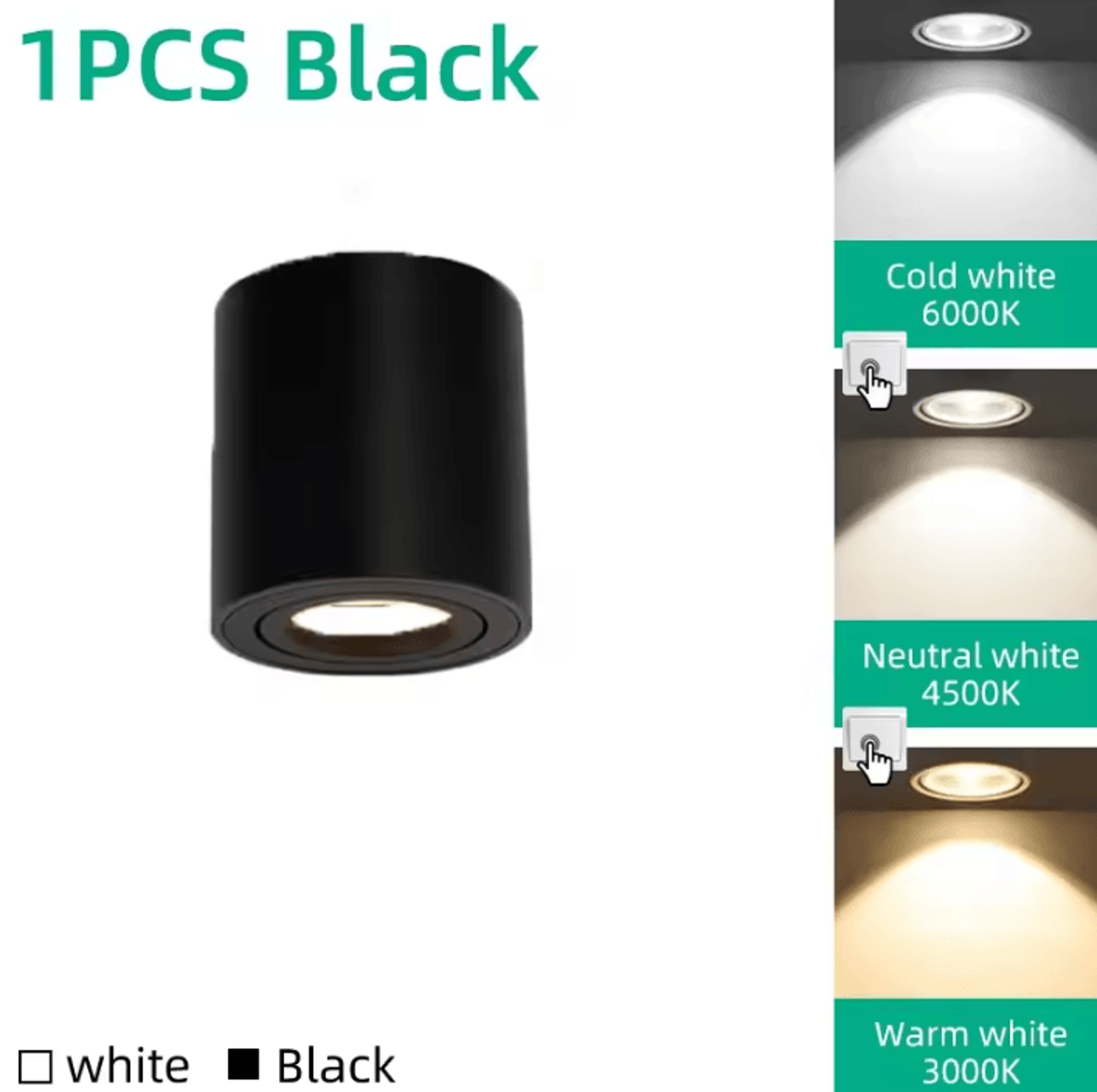 GU10 Replaceable Bulb LED Ceiling Downlight Modern Spotlight Fixture For Kitchen Bedroom Living Roo 8