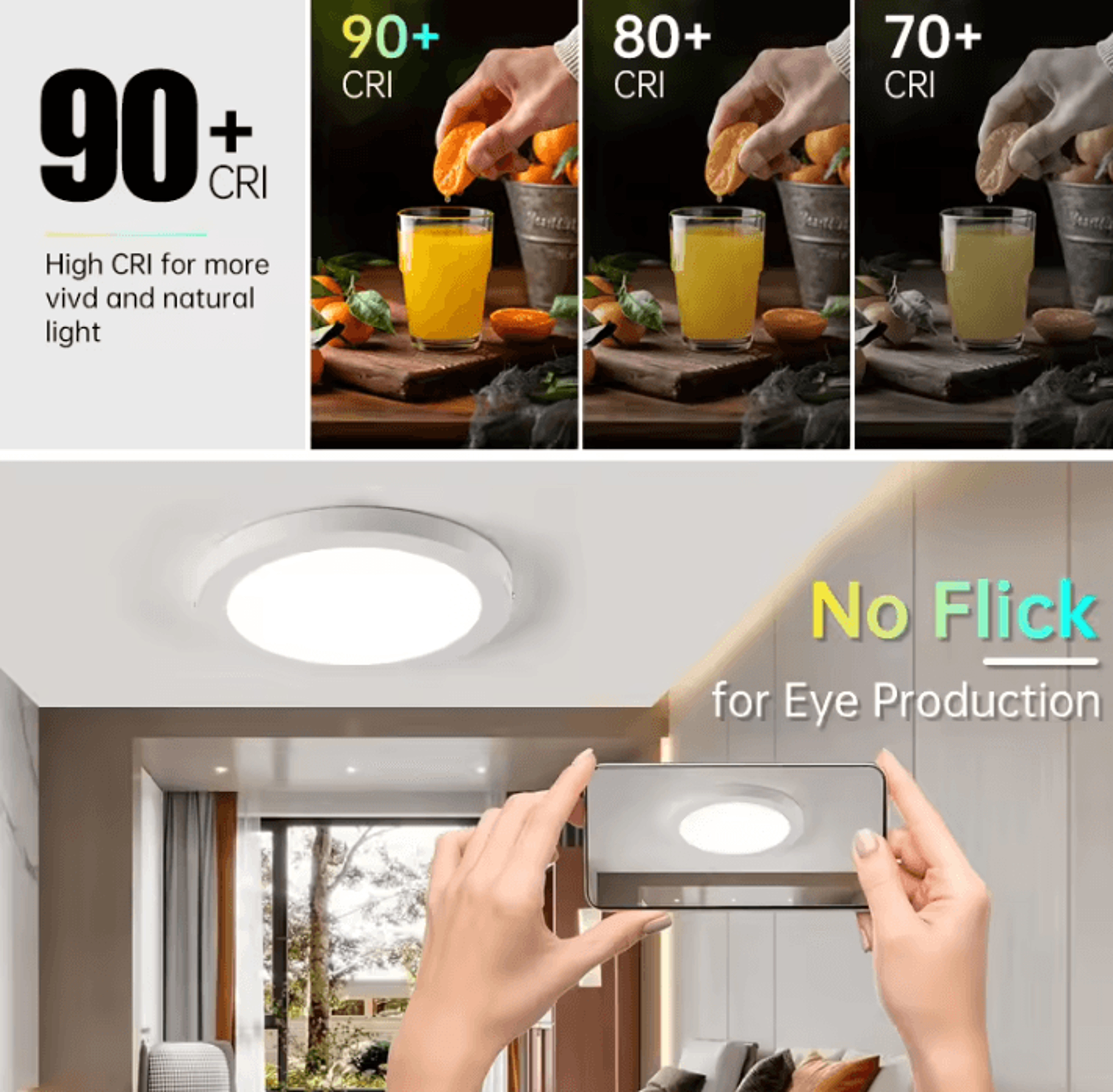 Modern LED Panel Ceiling Light 110265V Energy Efficient Lamp For Living Room Bedroom And Kitchen 1