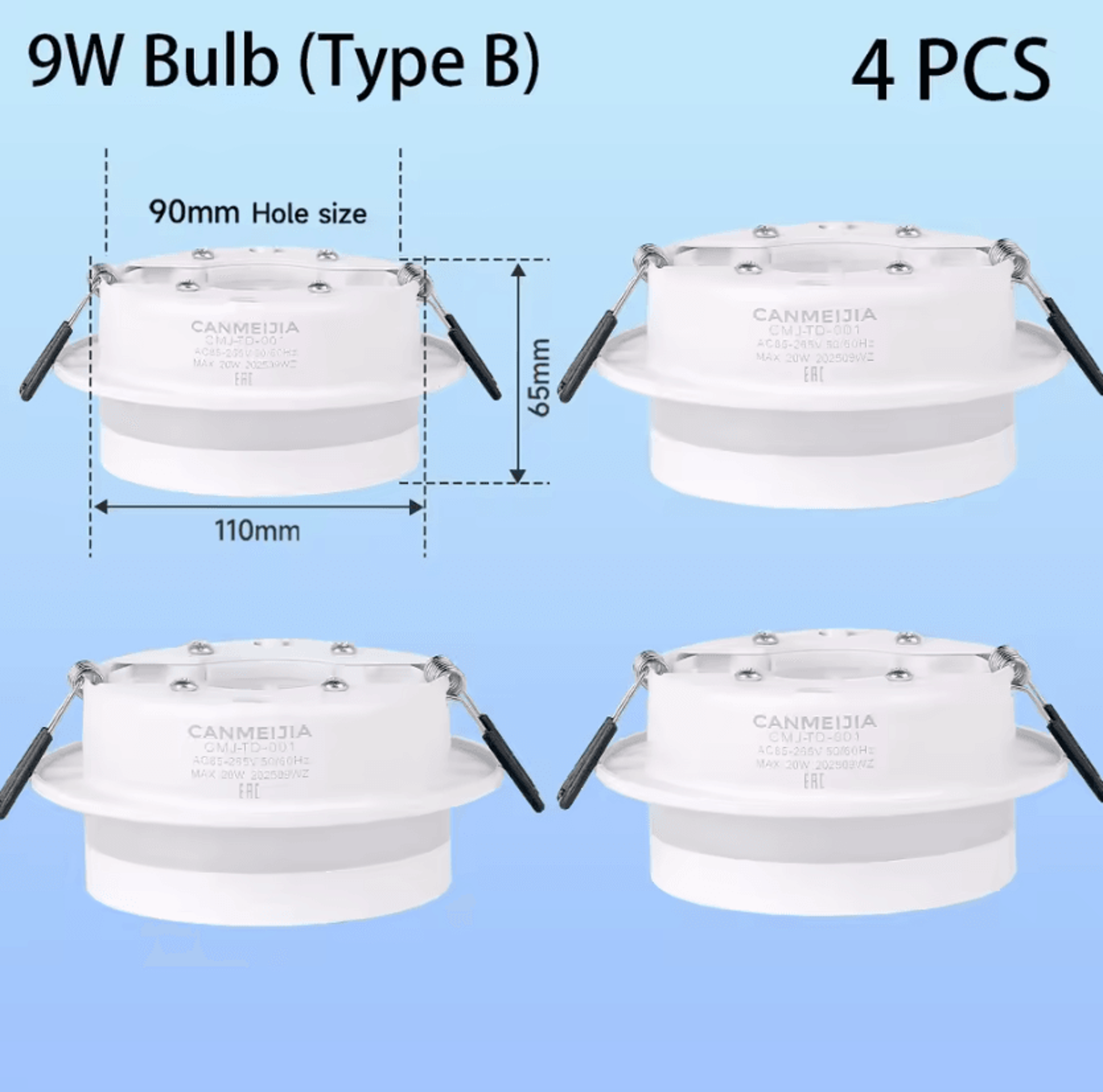 Round GX53 LED Recessed Downlight Tricolor Ceiling Spotlight For Bathroom And Indoor Lighting 5