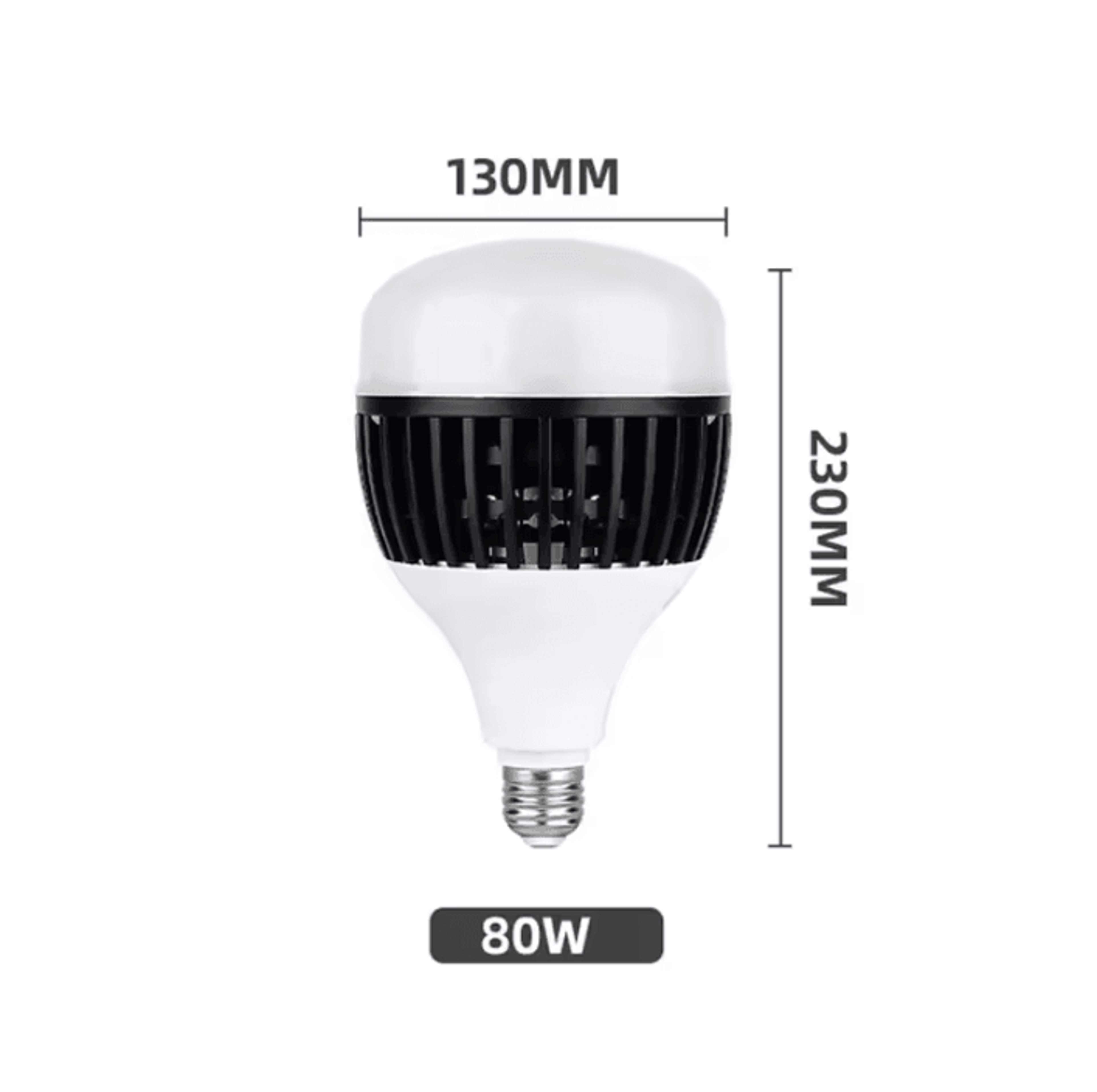 High Power E27 LED Light Bulb 50W 80W 100W 150W Super Bright Lamp For Garage Warehouse And Home 4