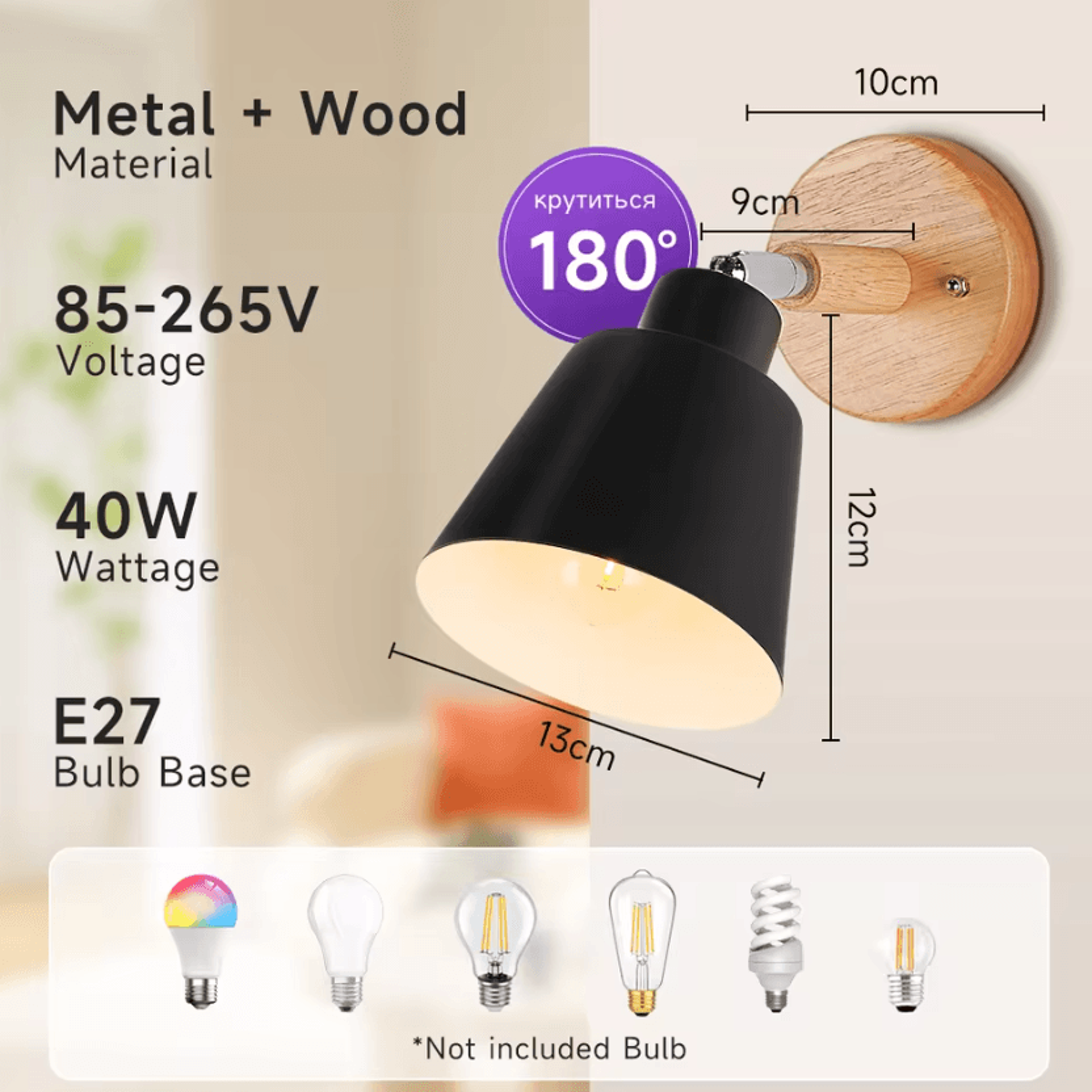 Modern E27 LED Desk Lamp Replaceable Bulb Table Light For Bedroom Office Study And Reading 7