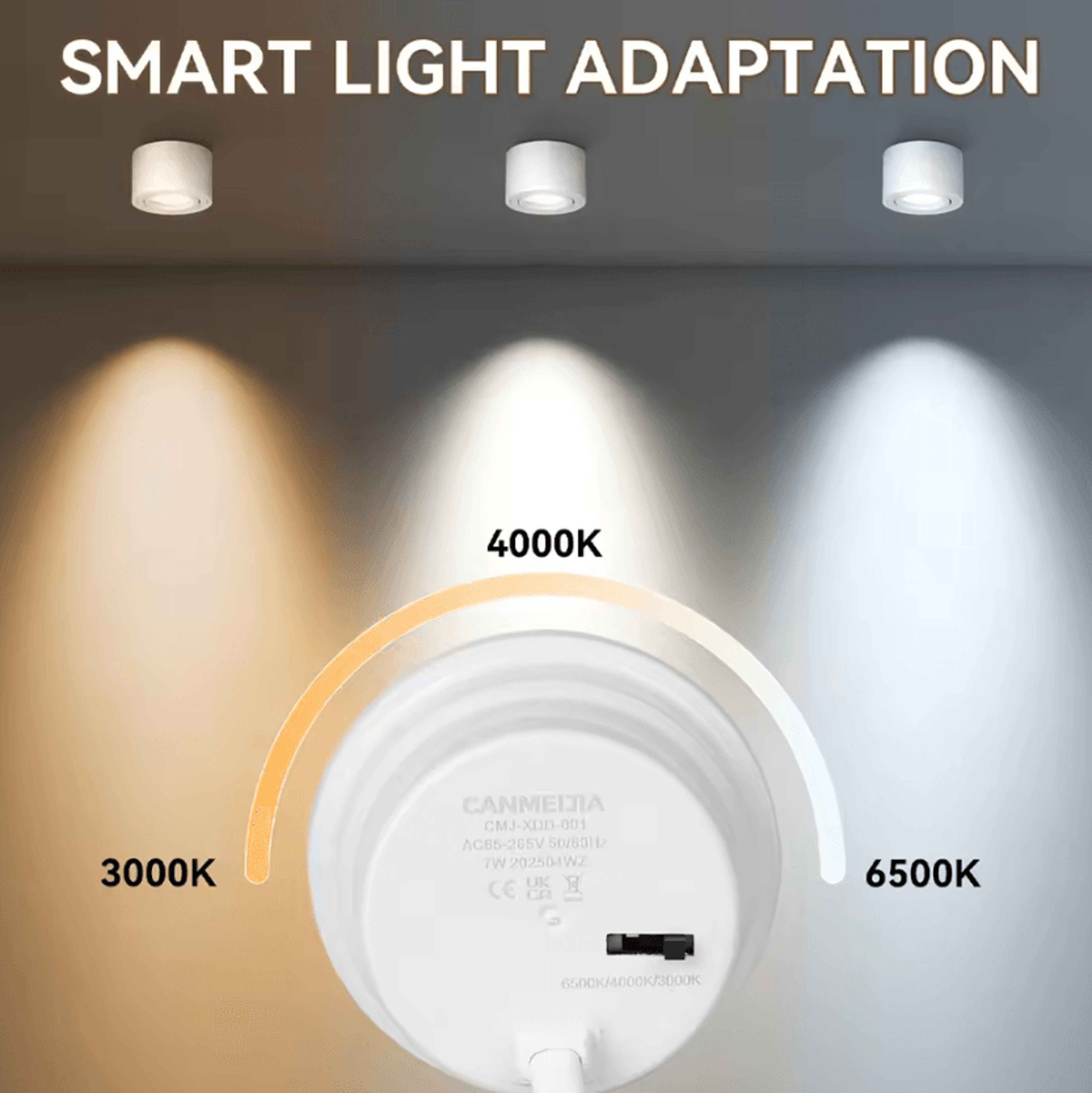 Adjustable Dimmable LED Ceiling Downlight Modern Surface Mounted Spotlight For Indoor Home Lighting 2