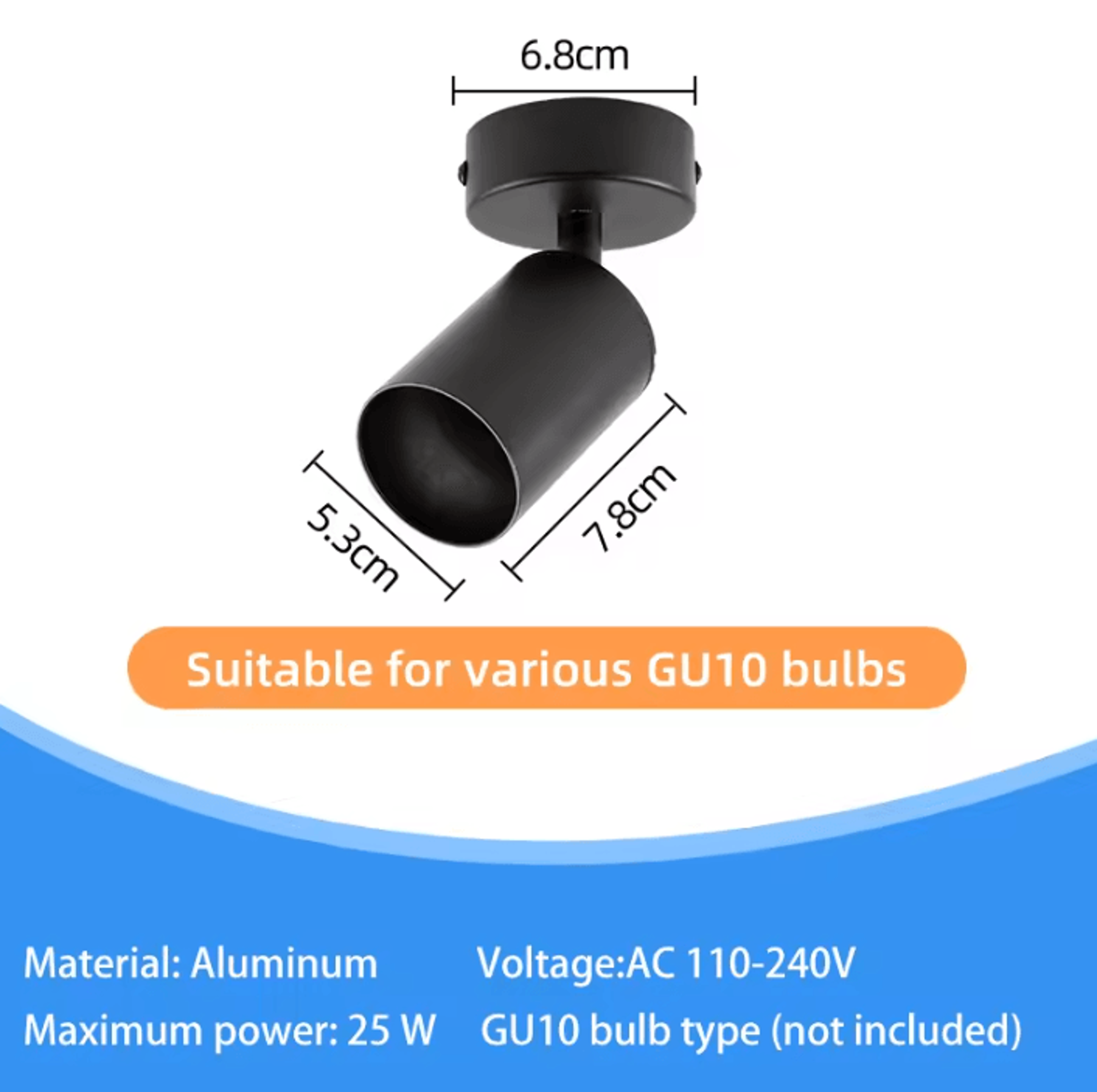 Adjustable GU10 LED Pendant Ceiling Spotlight Modern Hanging Lamp For Kitchen Dining Room And Livin 1