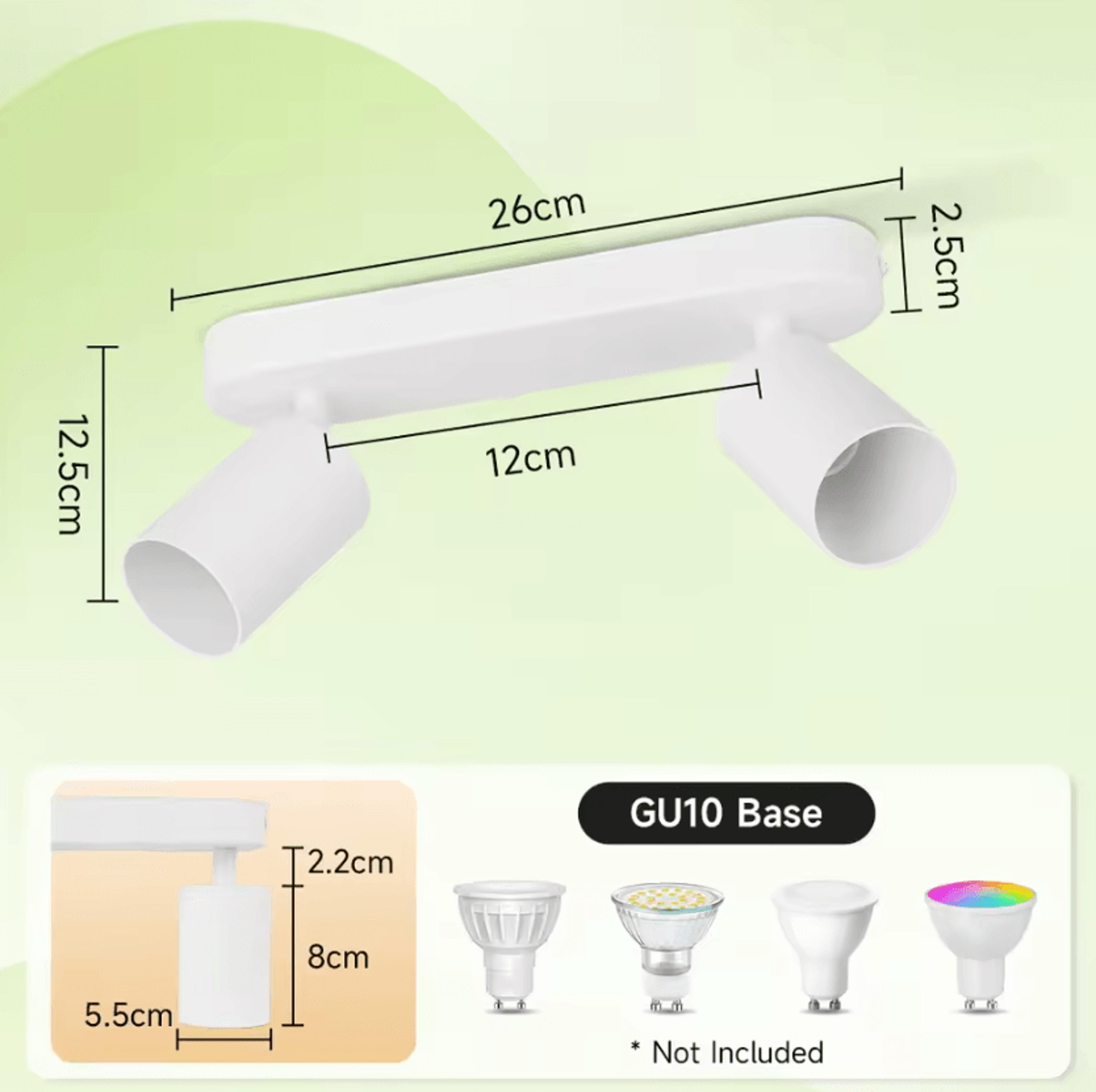 Adjustable GU10 LED Pendant Ceiling Spotlight Modern Hanging Lamp For Kitchen Dining Room And Livin 17